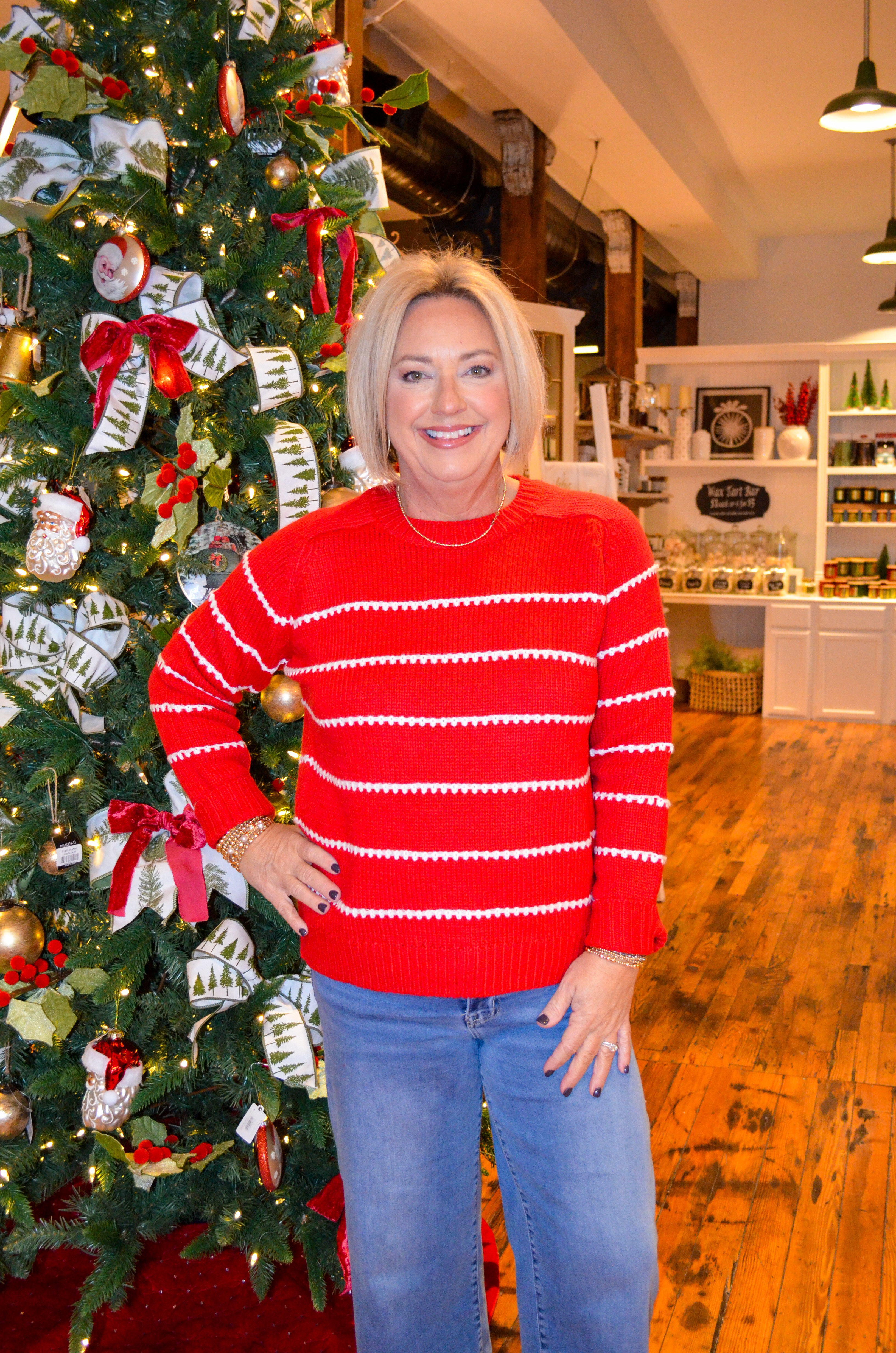 Perfect Day Sweater in Red