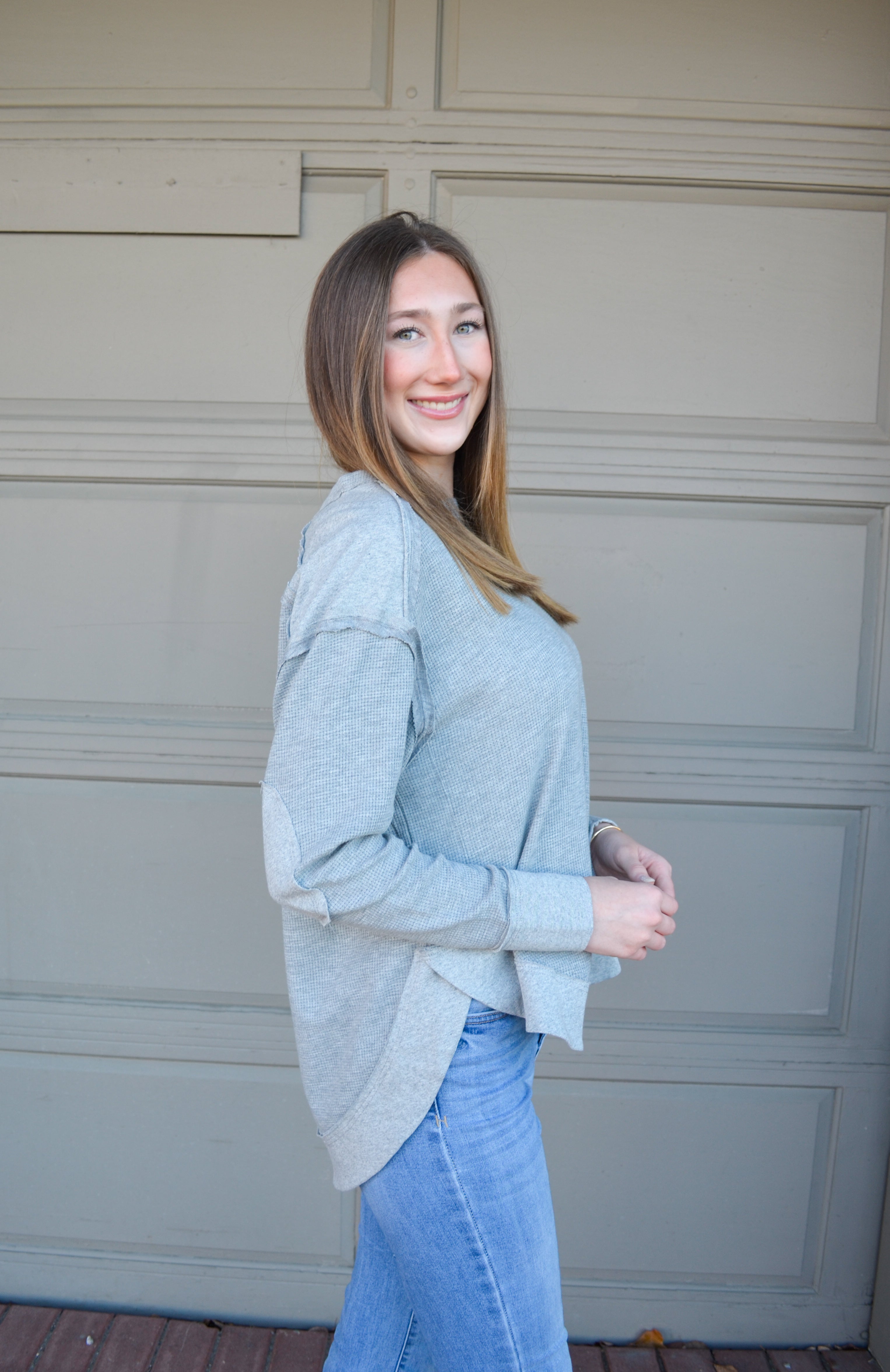 Cozy Cues Pullover in Gray