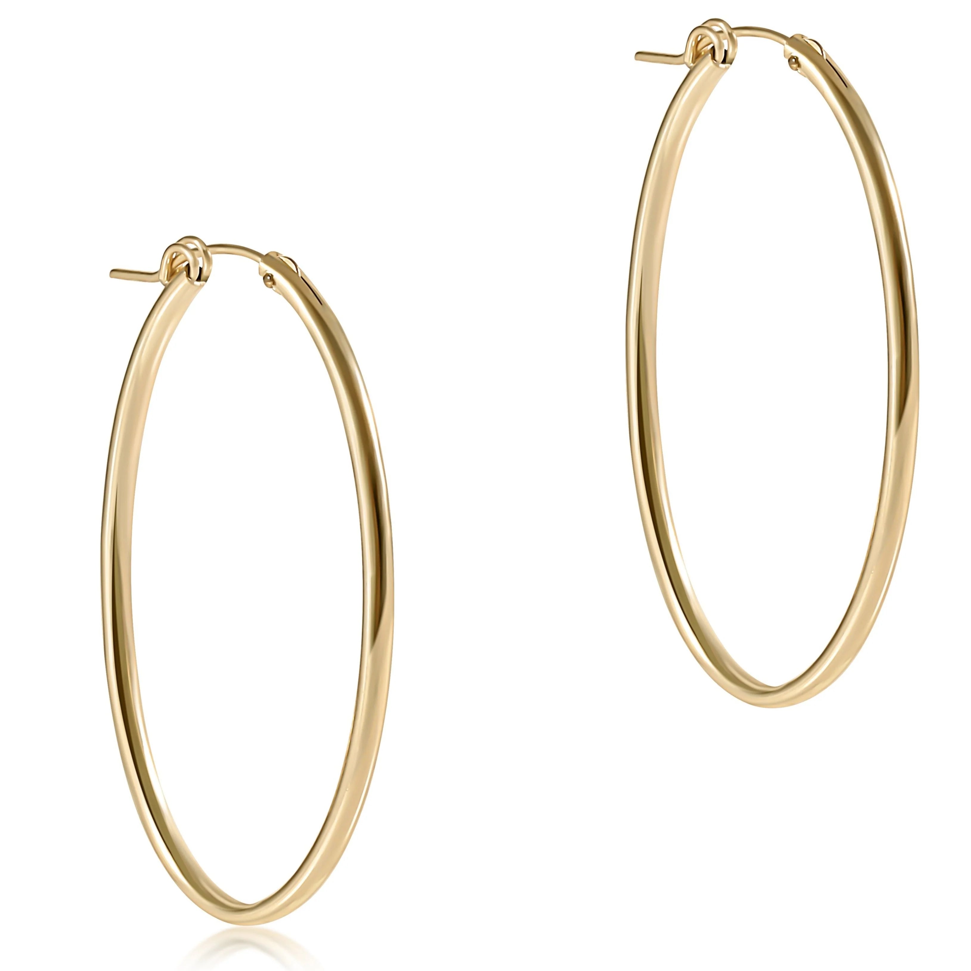Oval Gold 2” Hoop - Smooth
