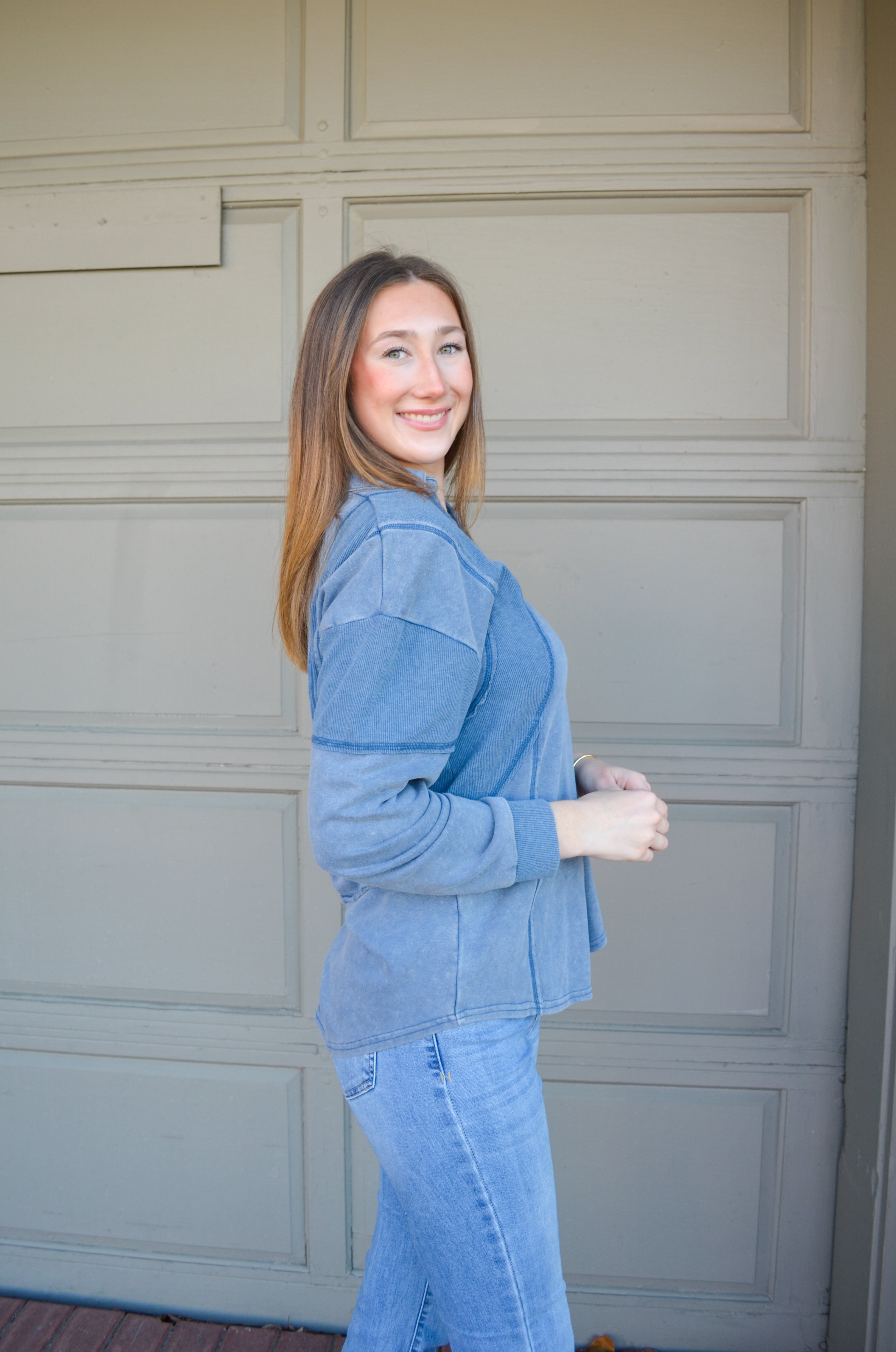 Blue Lounge with Me Pullover