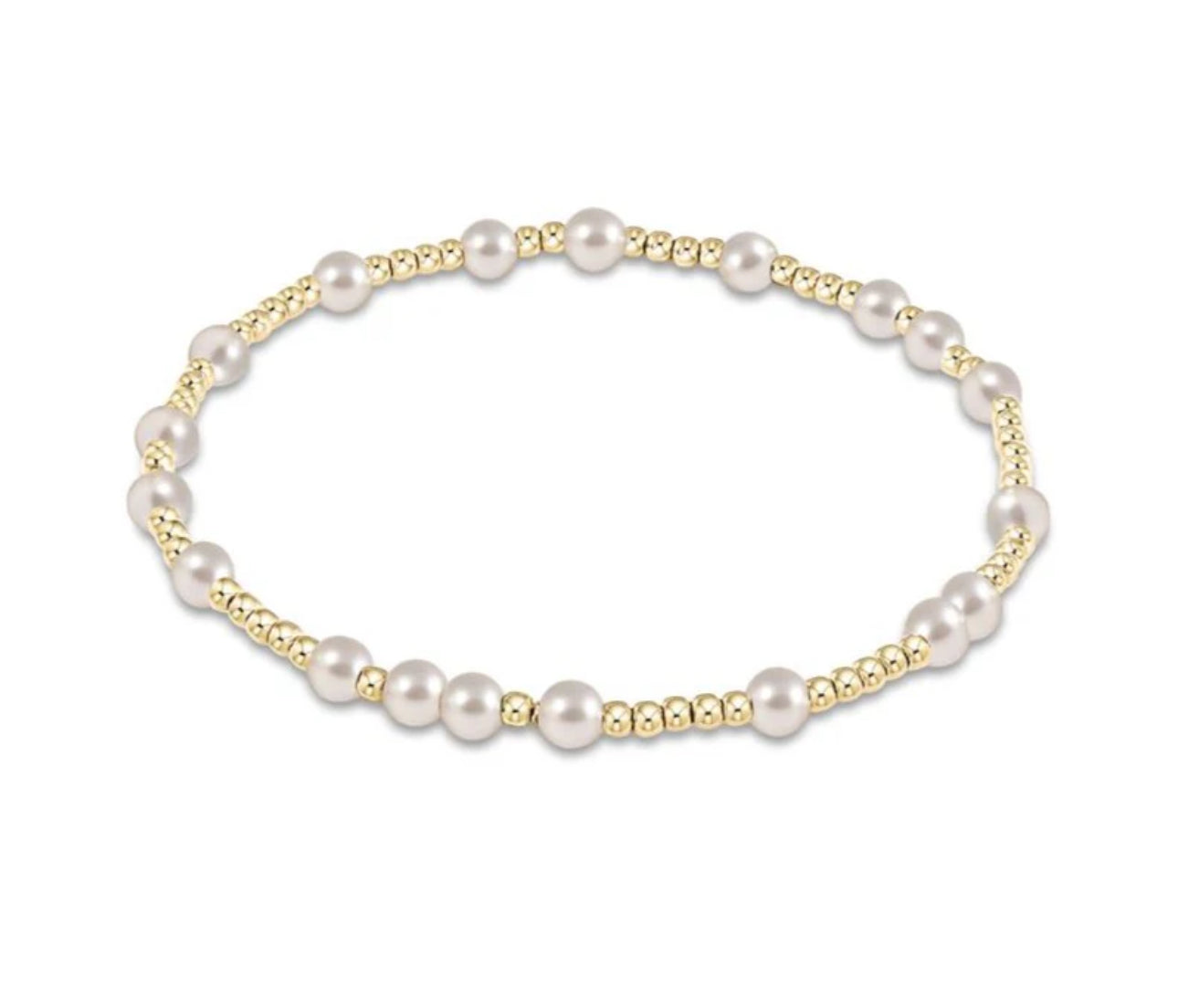 Hope Unwritten 4mm Bead Bracelet Pearl