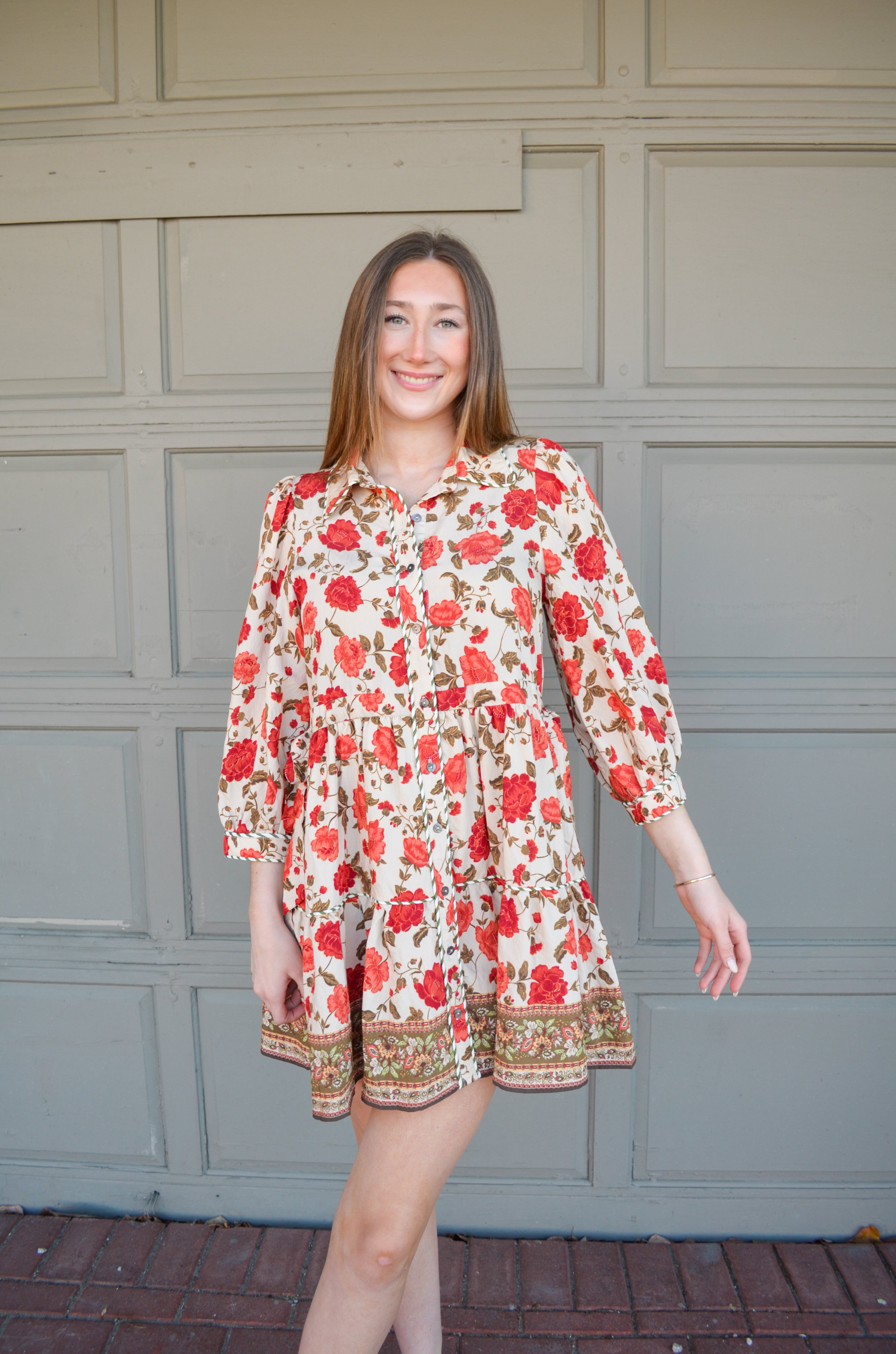 Fall Nights Floral Dress
