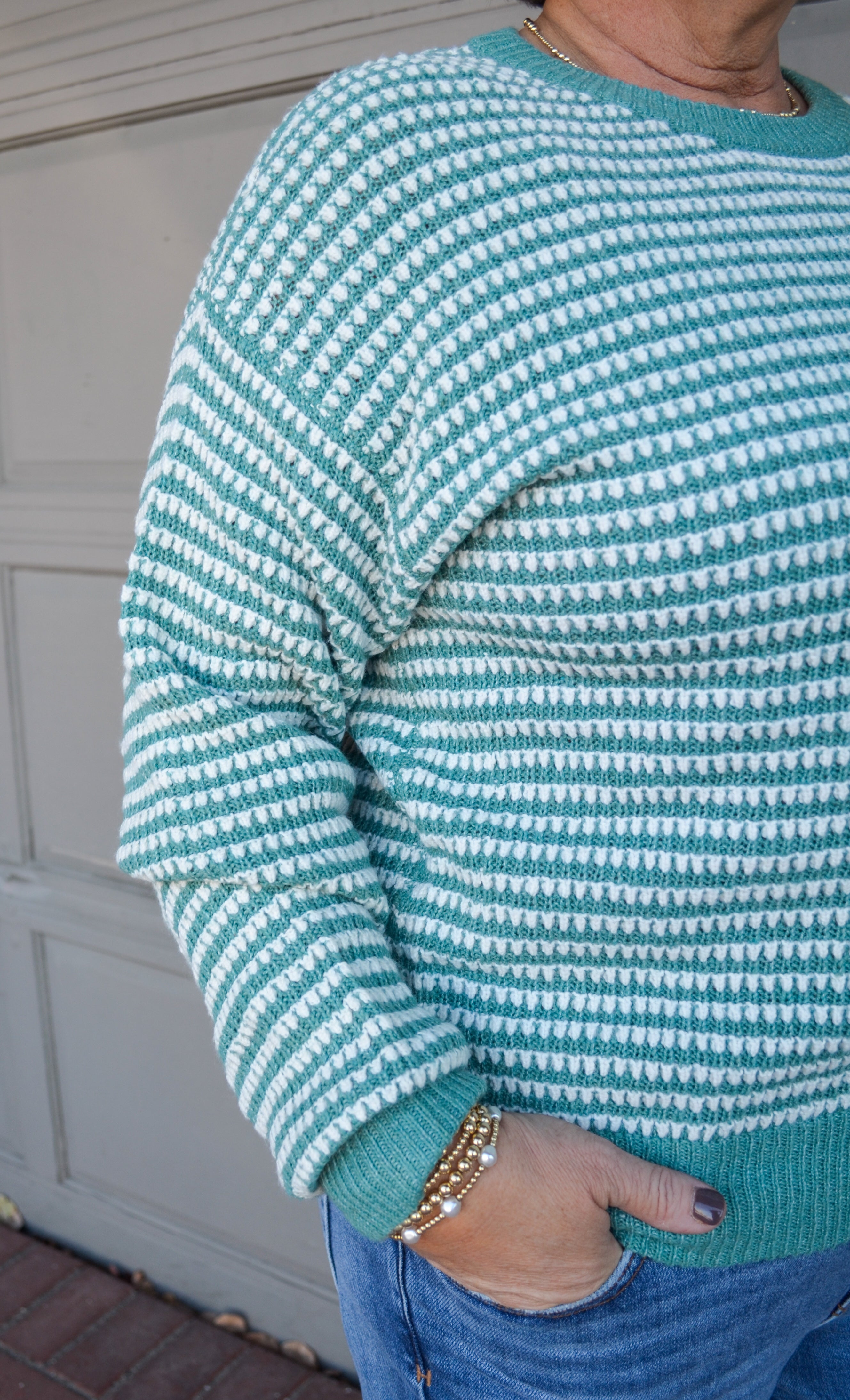 Fall Feeling Sweater in Jade