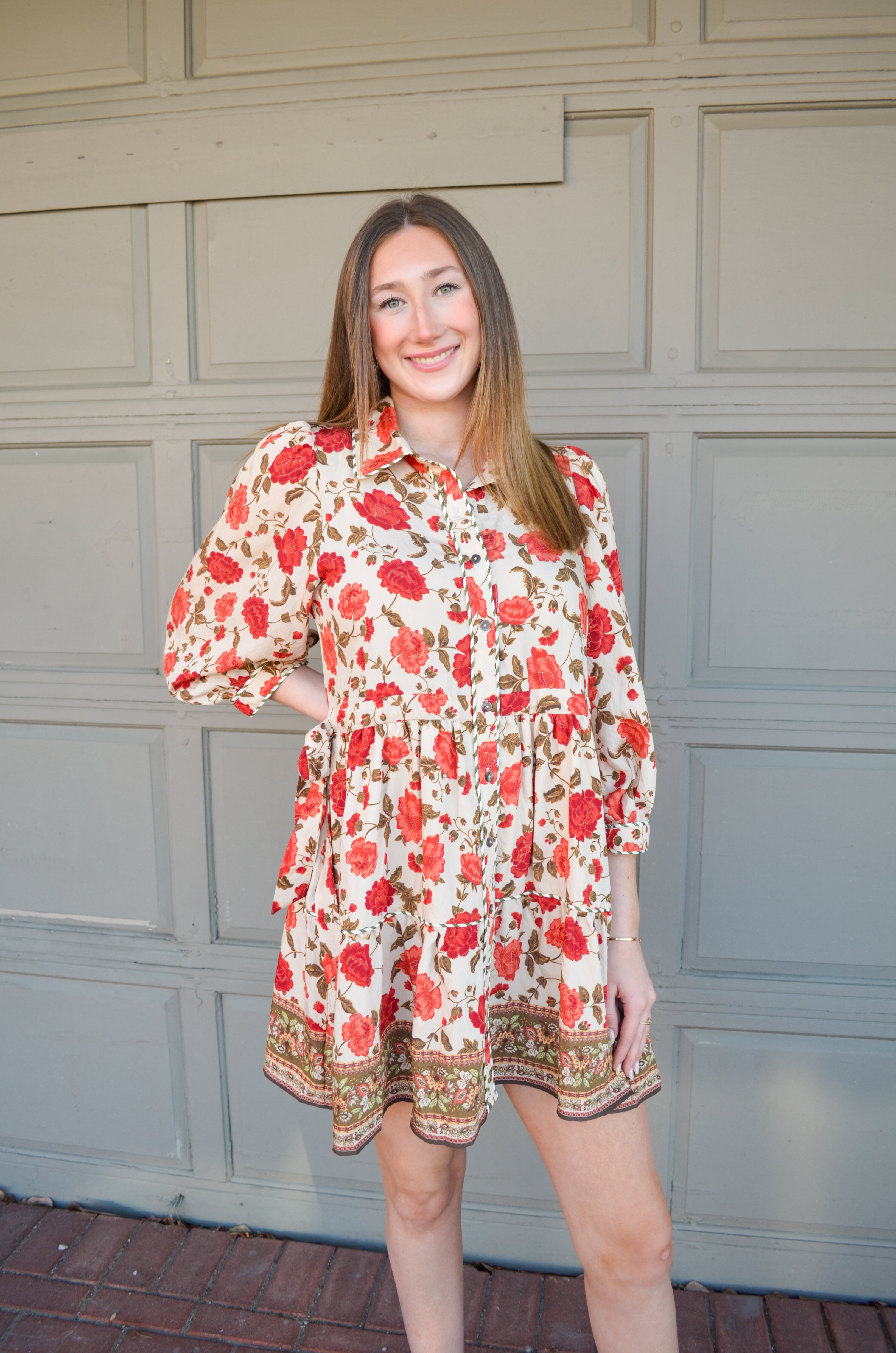 Fall Nights Floral Dress