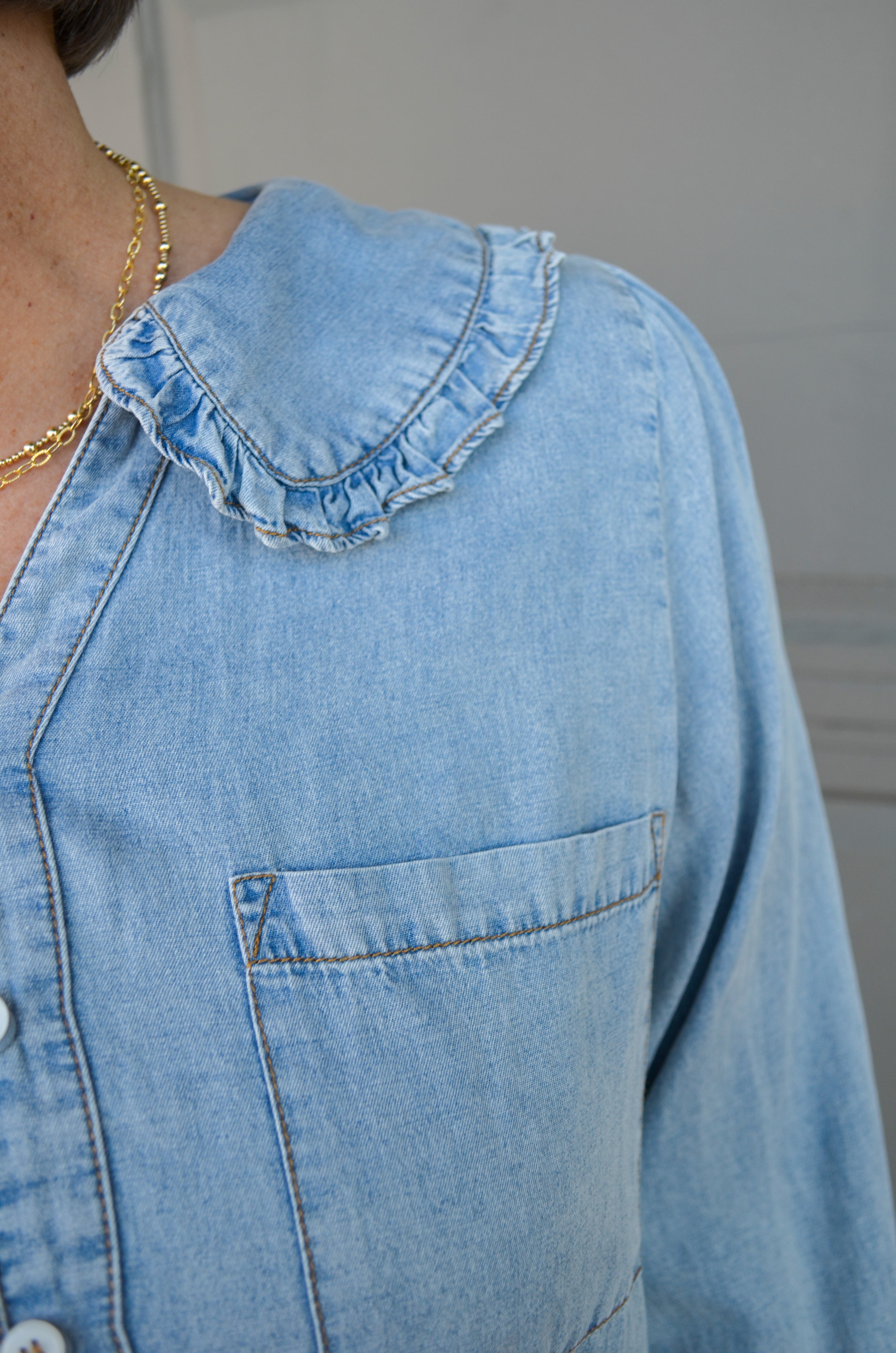 Happy Smiles Denim Dress