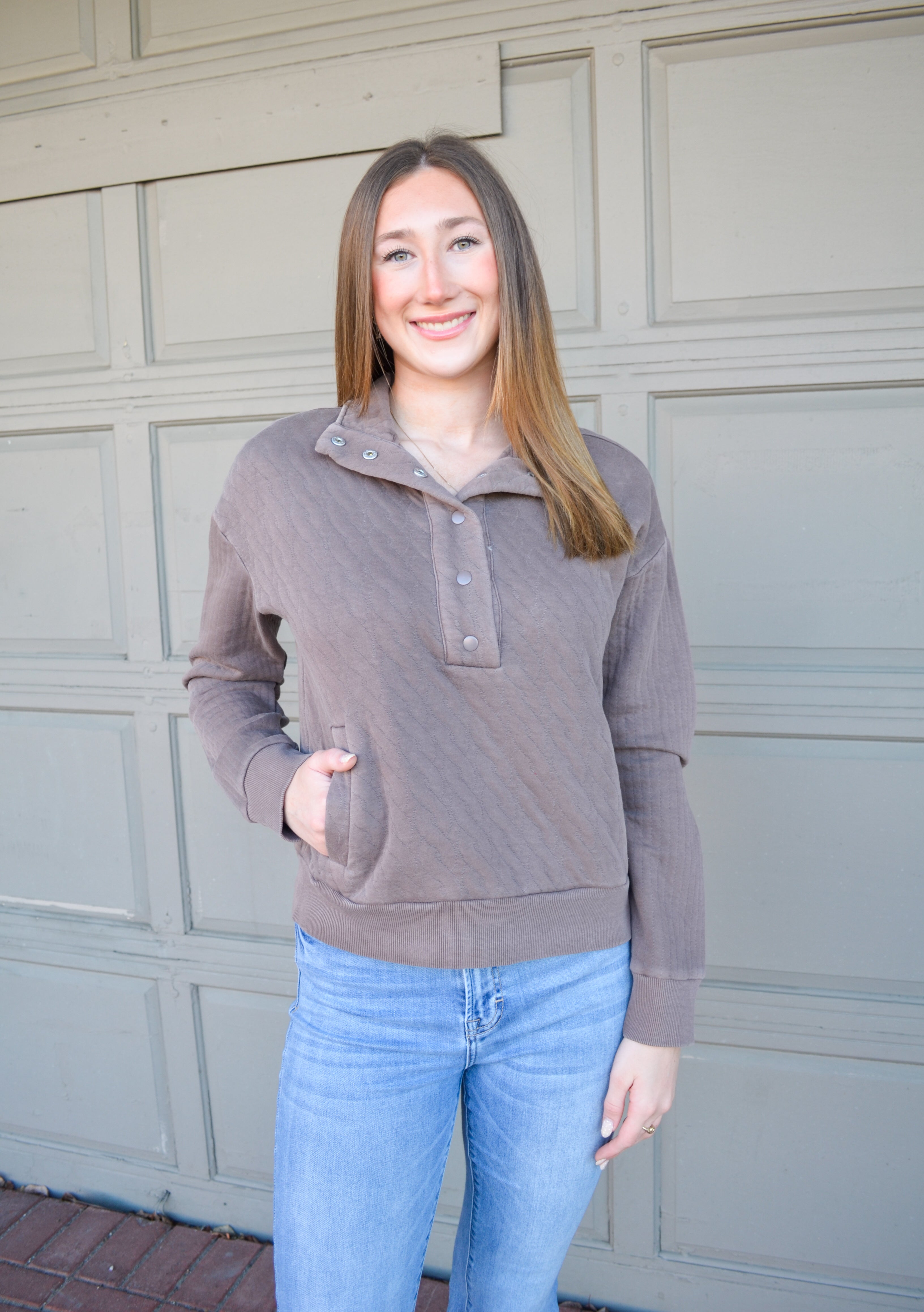 Plum Look My Way Pullover