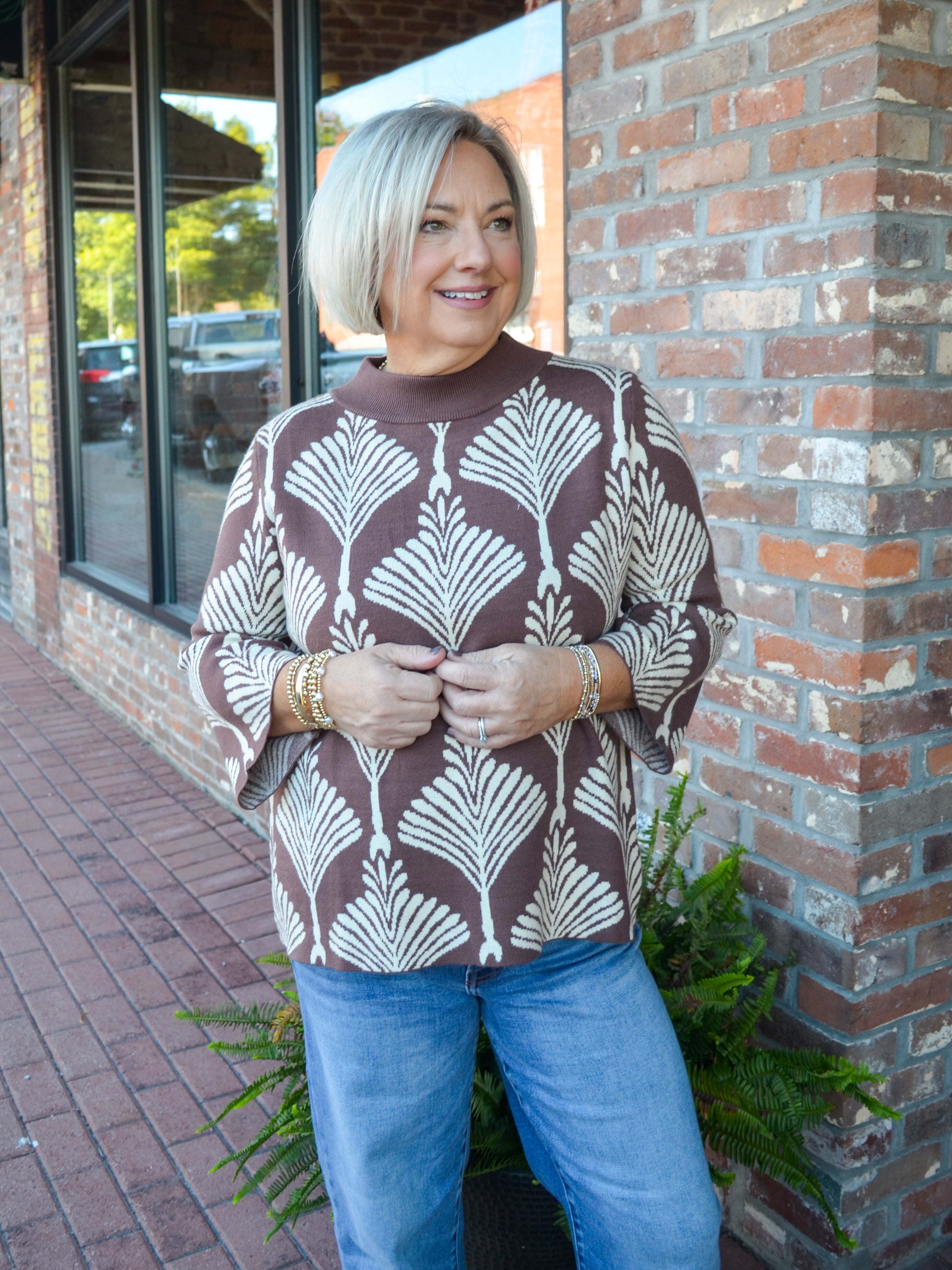 Brown Sweet Charmer Sweater