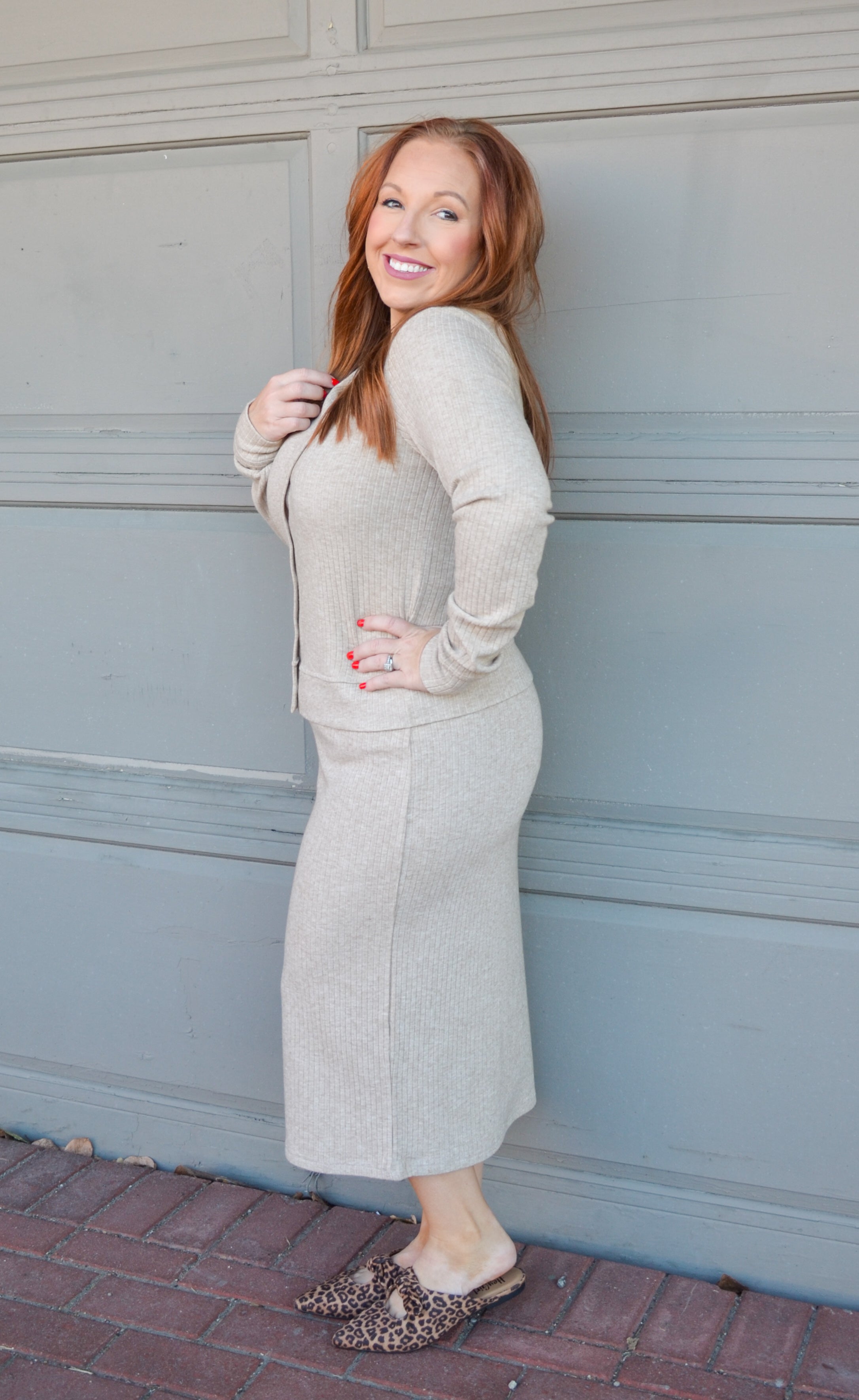 Tan Parkside Pretty Skirt Set