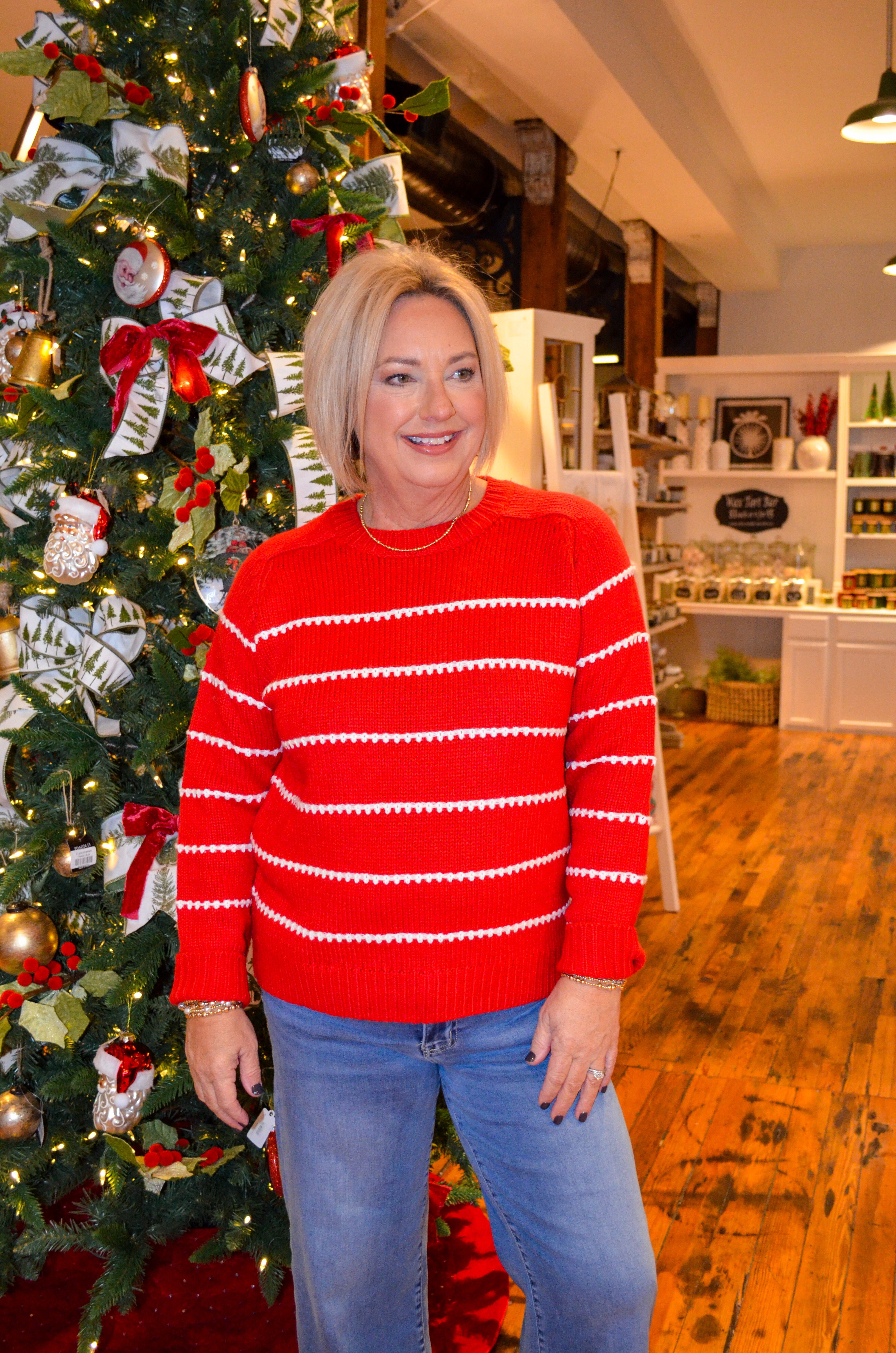 Perfect Day Sweater in Red