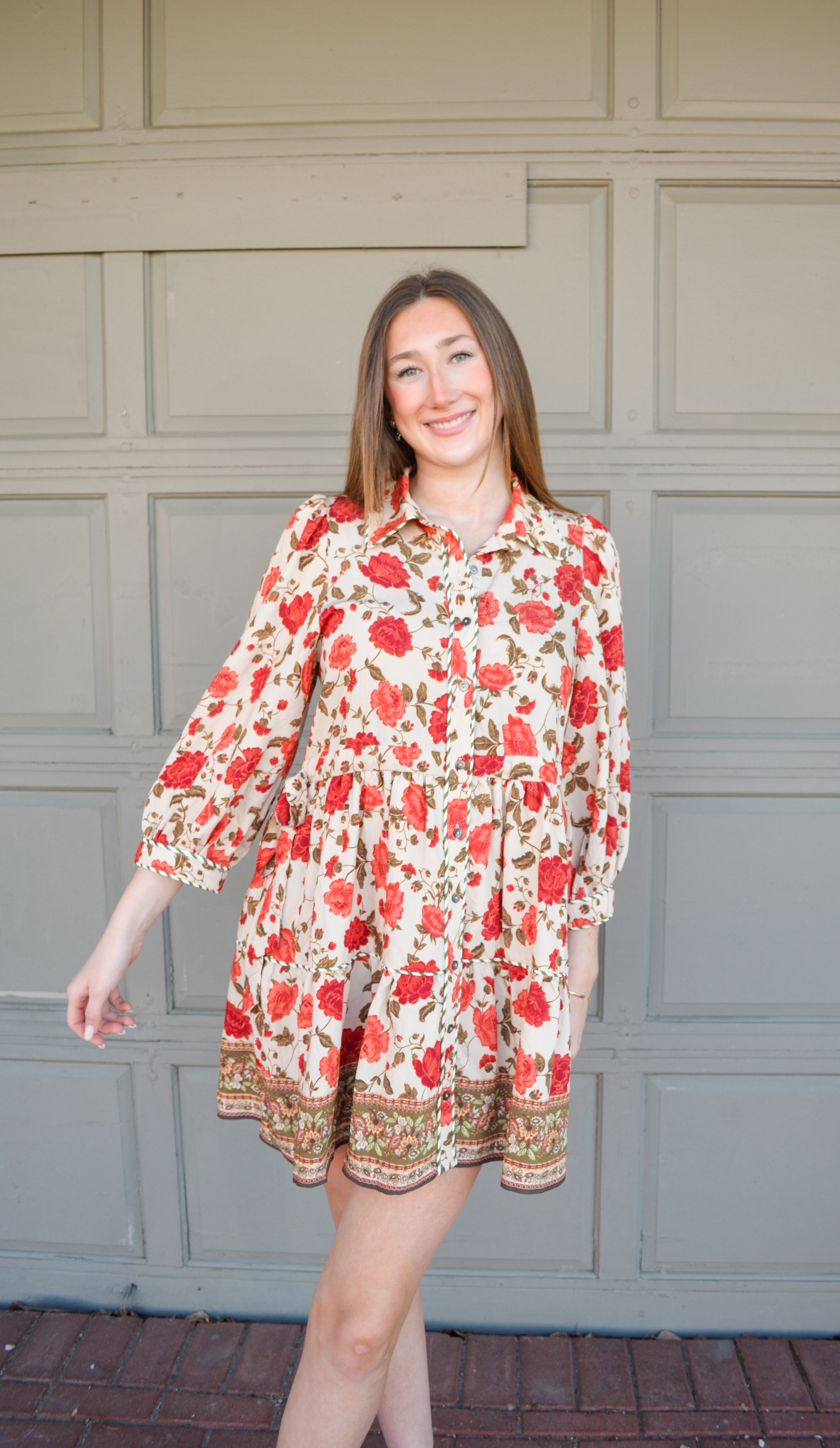 Fall Nights Floral Dress