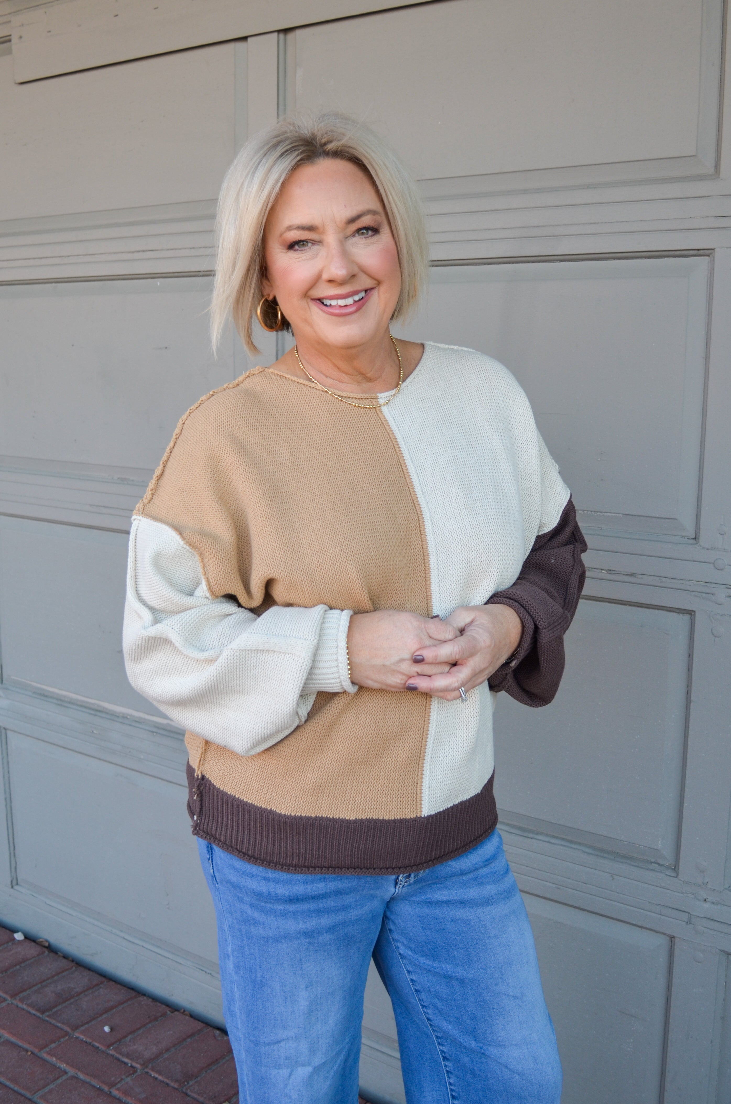 Sweet Surprise Color Block Sweater
