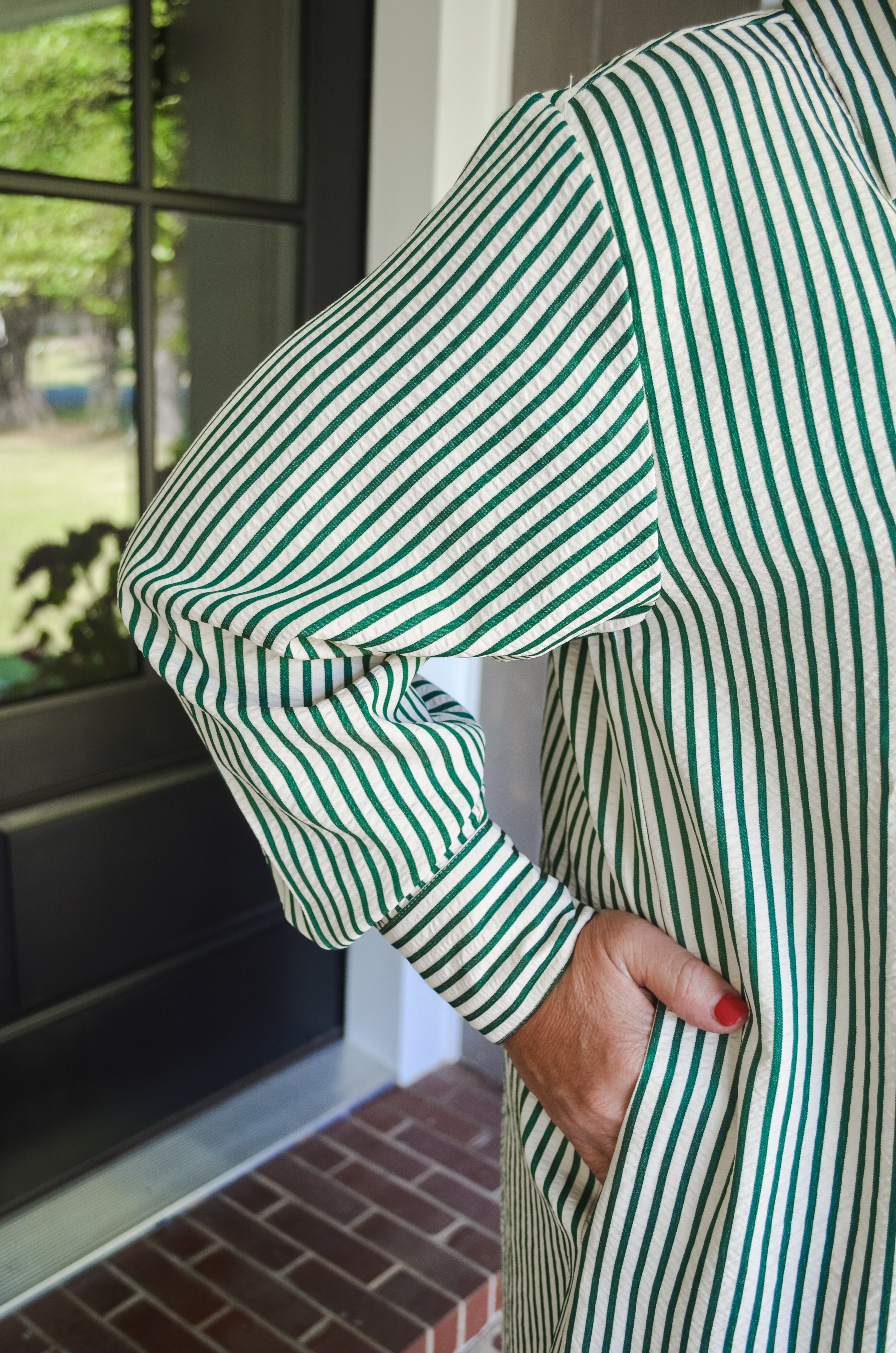 Stripe A Pose Shirt Dress