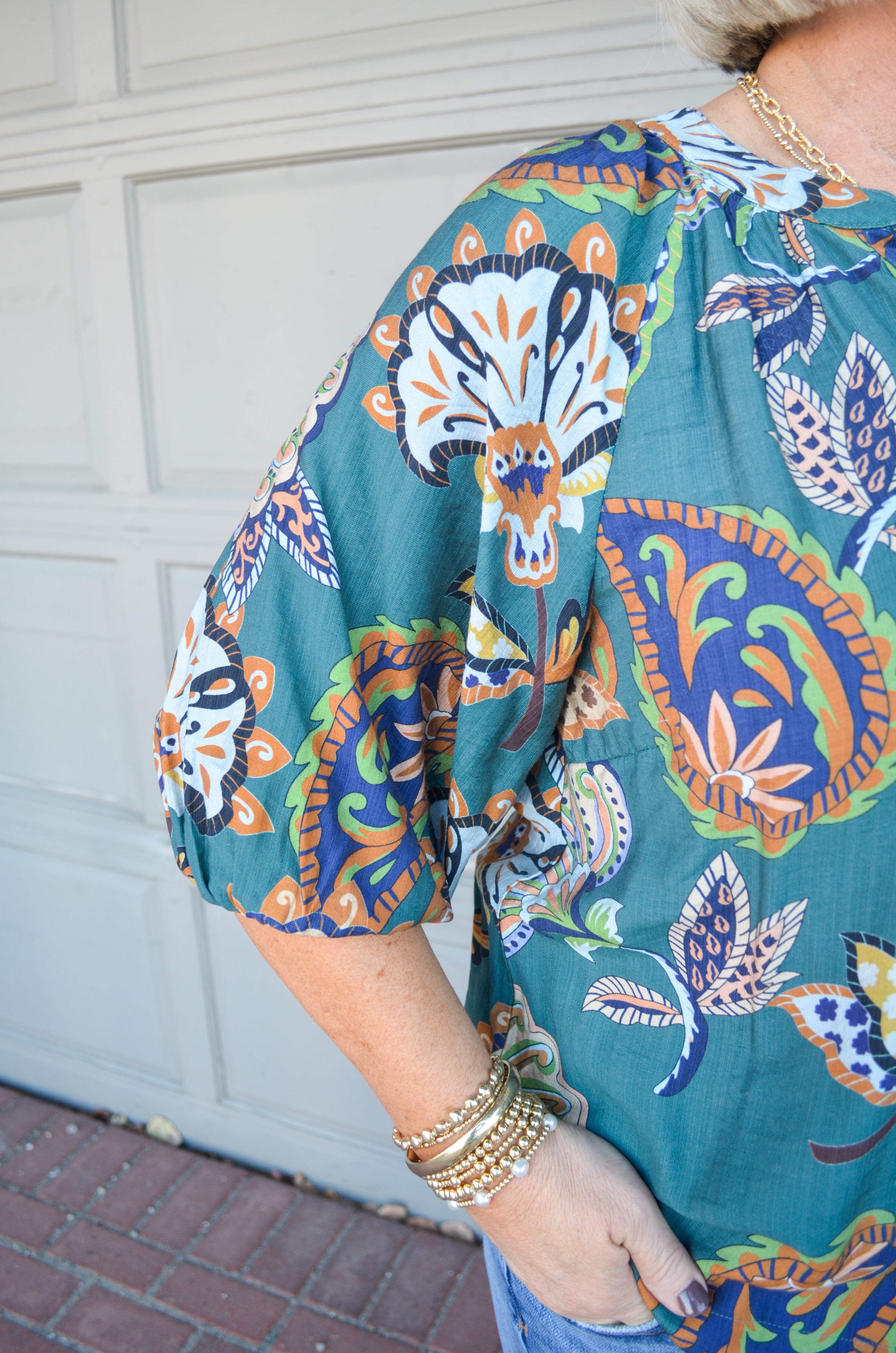 Graceful Smile Umgee Top in Teal