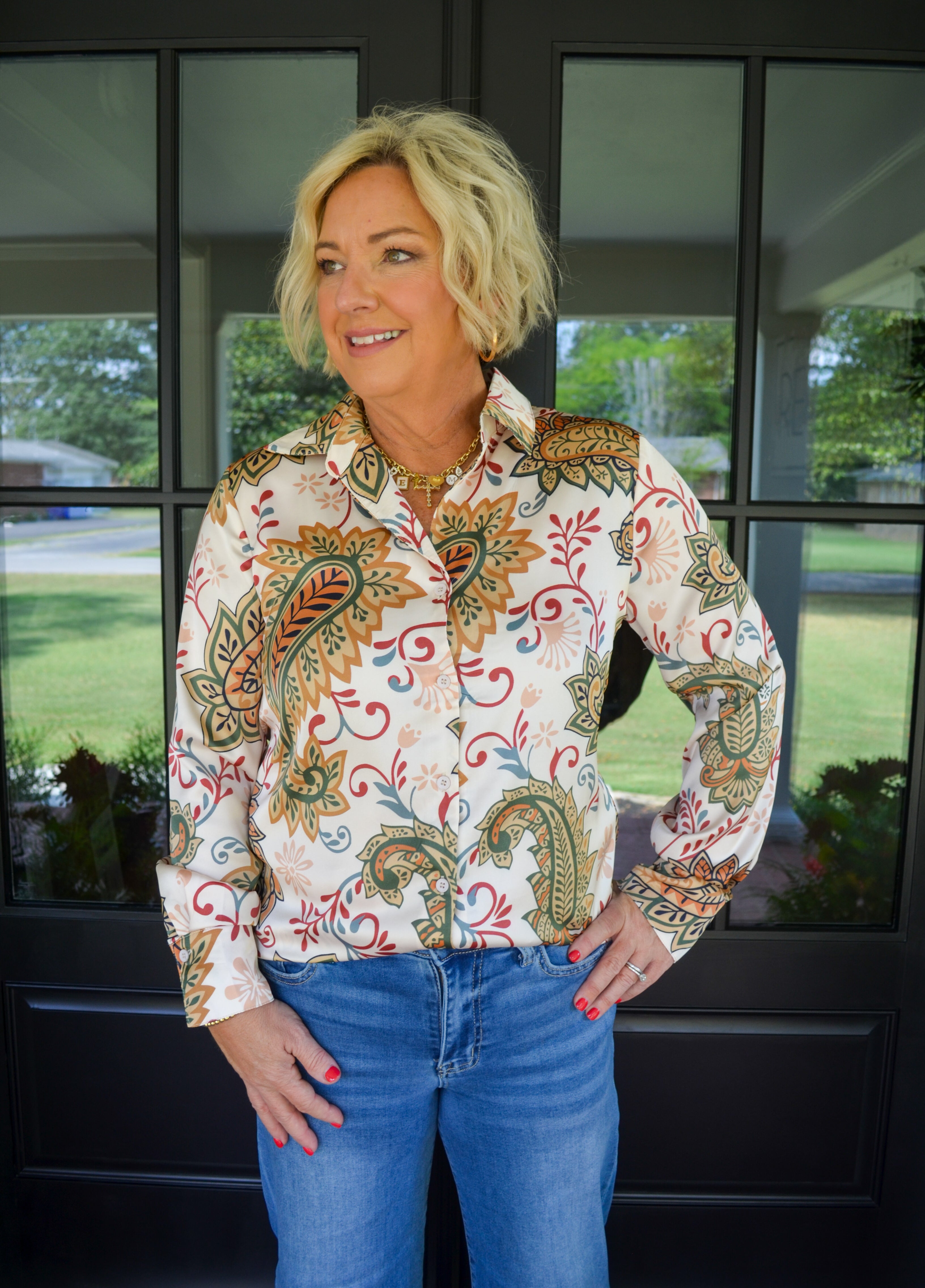 Charming Embrace Top in Cream