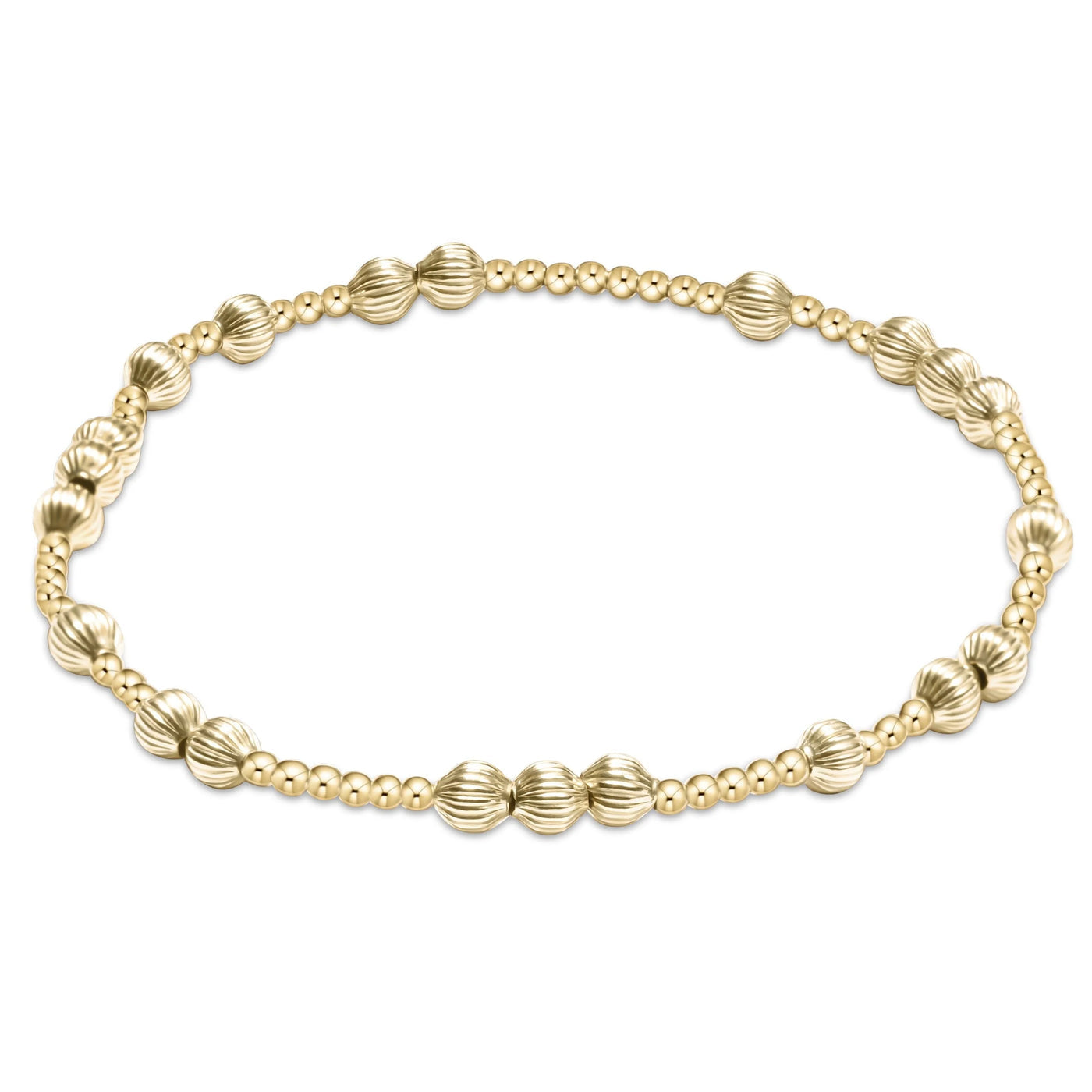 Hope Unwritten Dignity 4mm Bead Bracelet  Gold