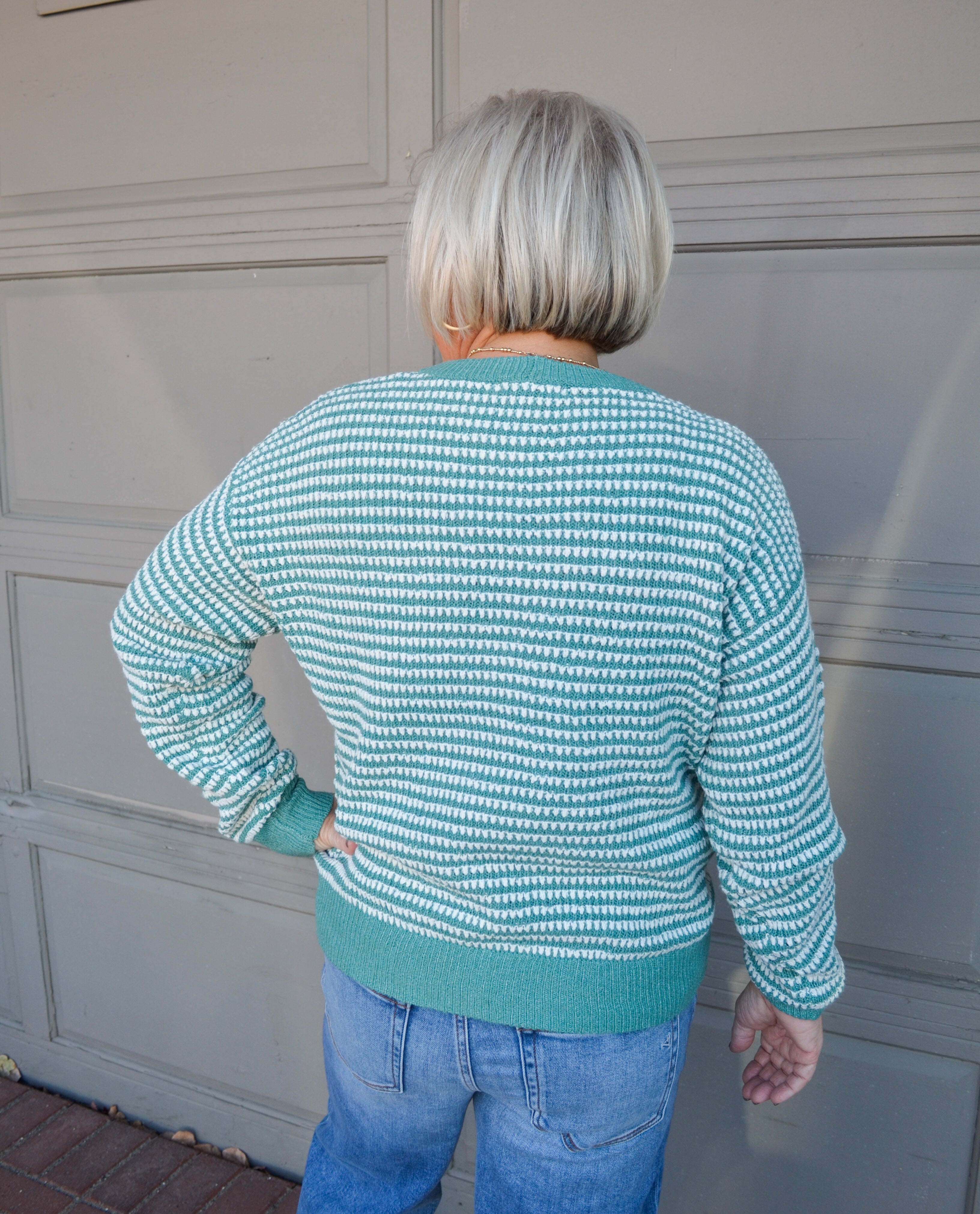 Fall Feeling Sweater in Jade