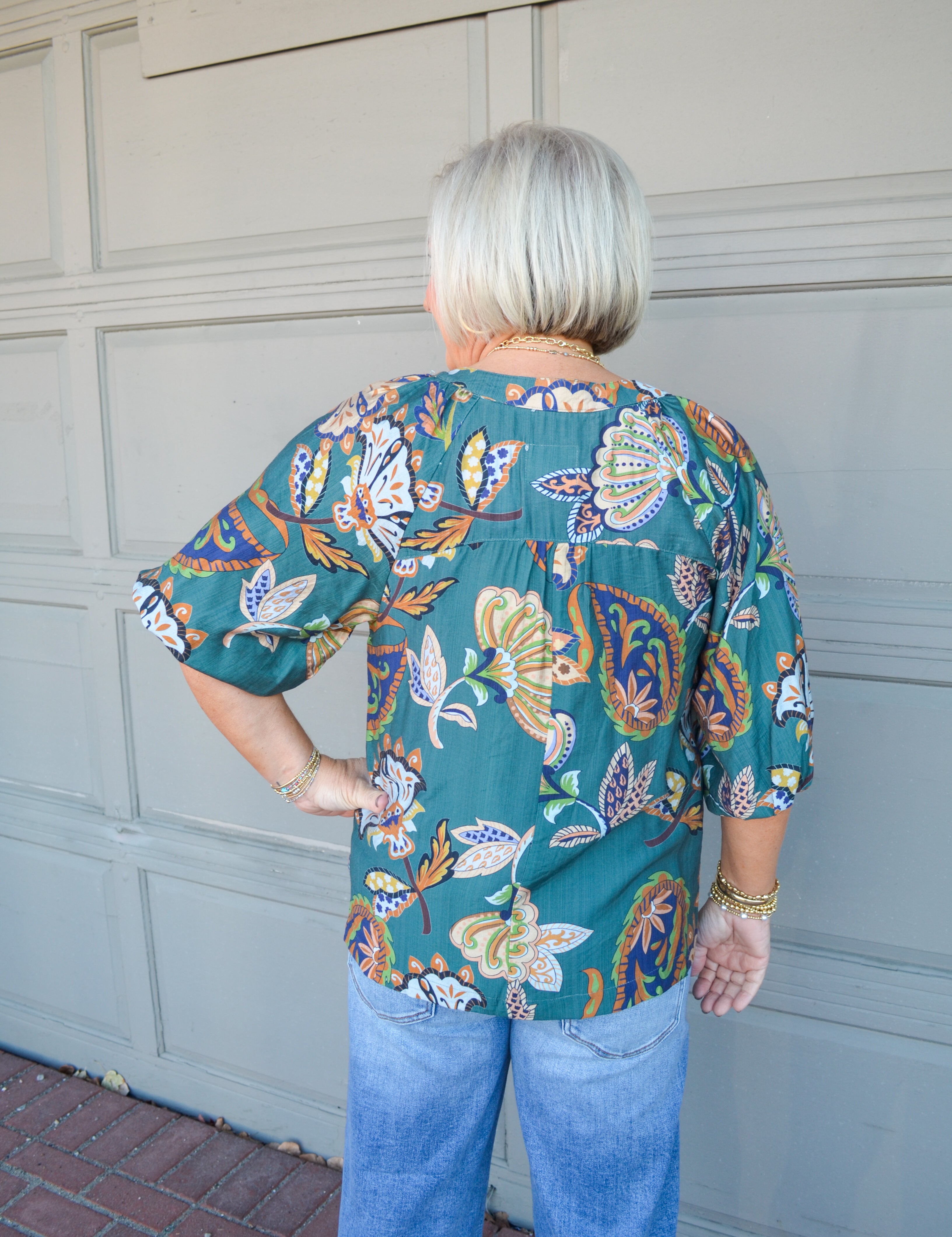 Graceful Smile Umgee Top in Teal