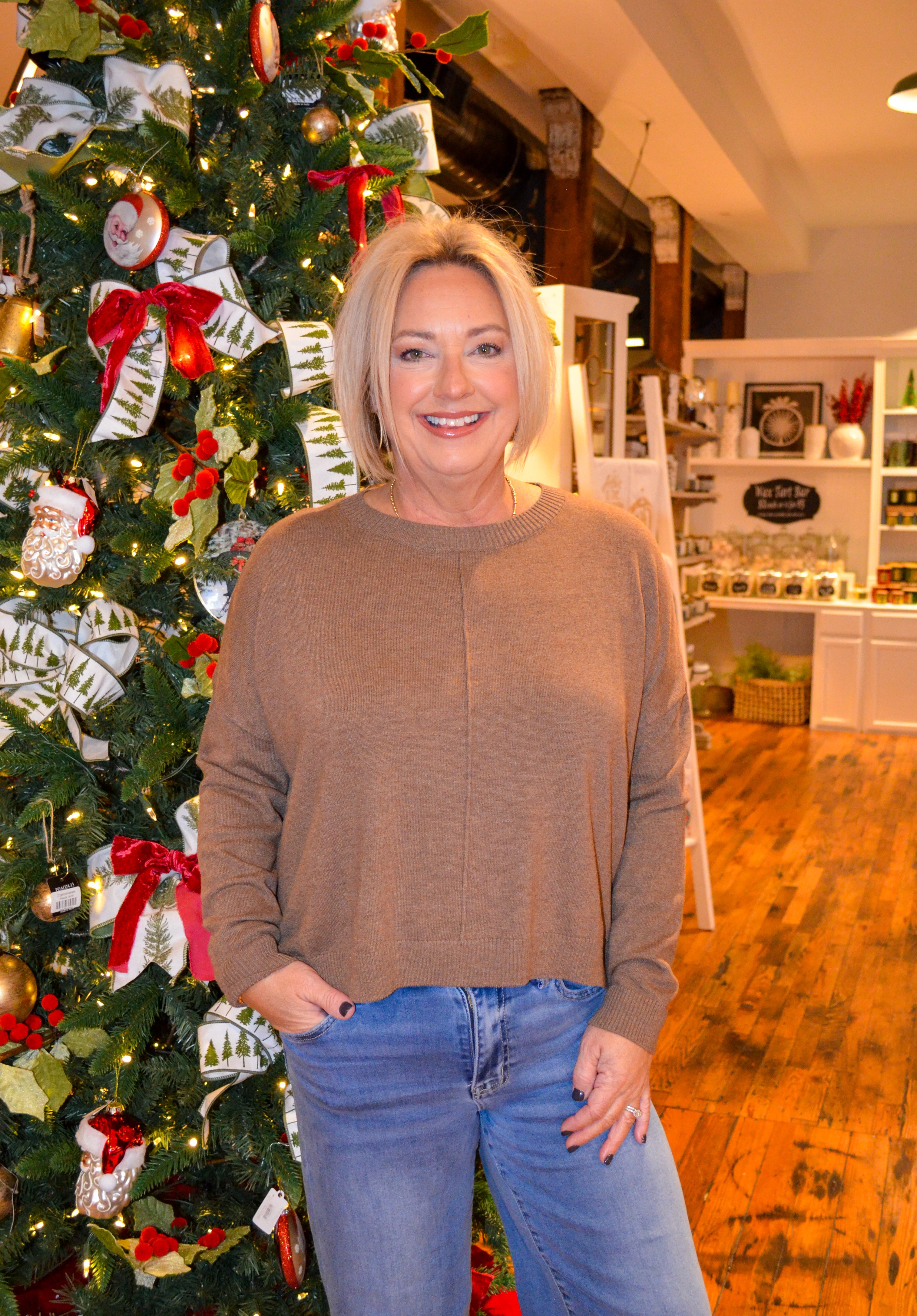 Latte Run Sweater in Brown