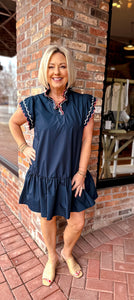 Sunday Chic Dress Navy