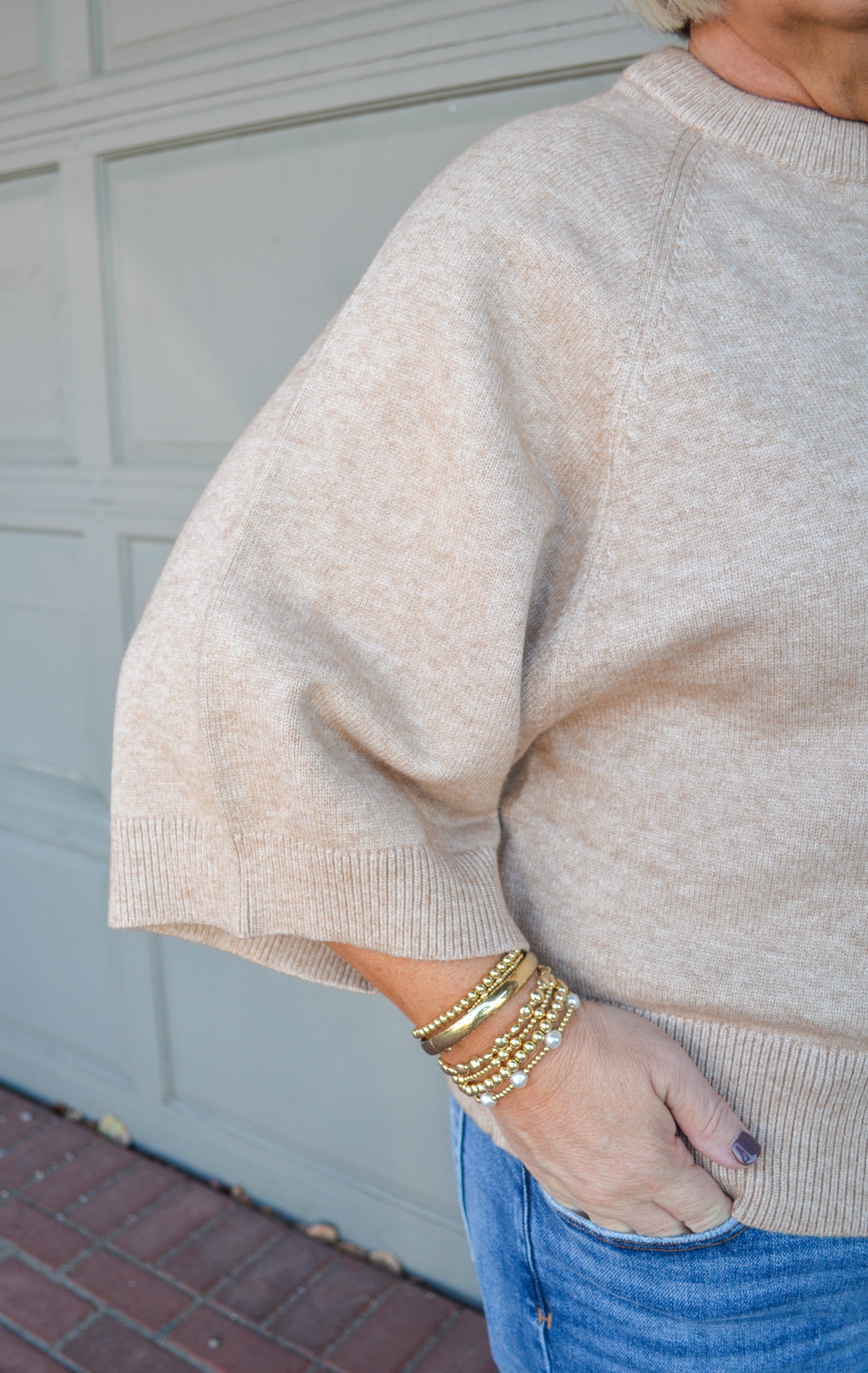 Look My Way Sweater in Oatmeal