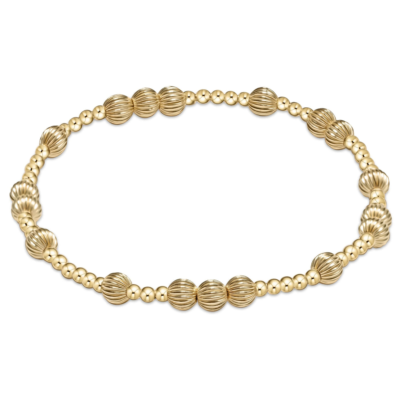 Hope Unwritten Dignity 5mm Bead Bracelet  Gold