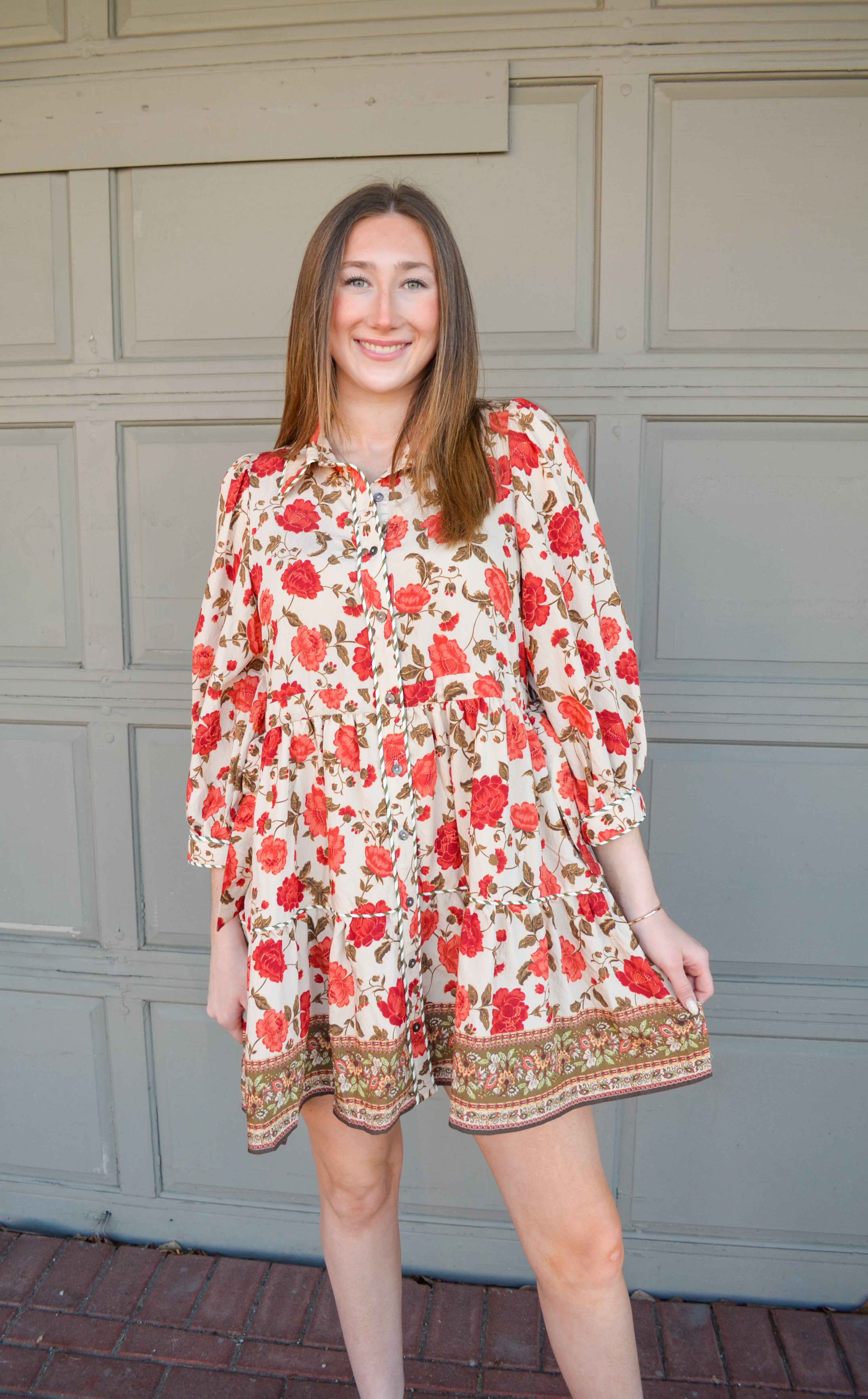 Fall Nights Floral Dress