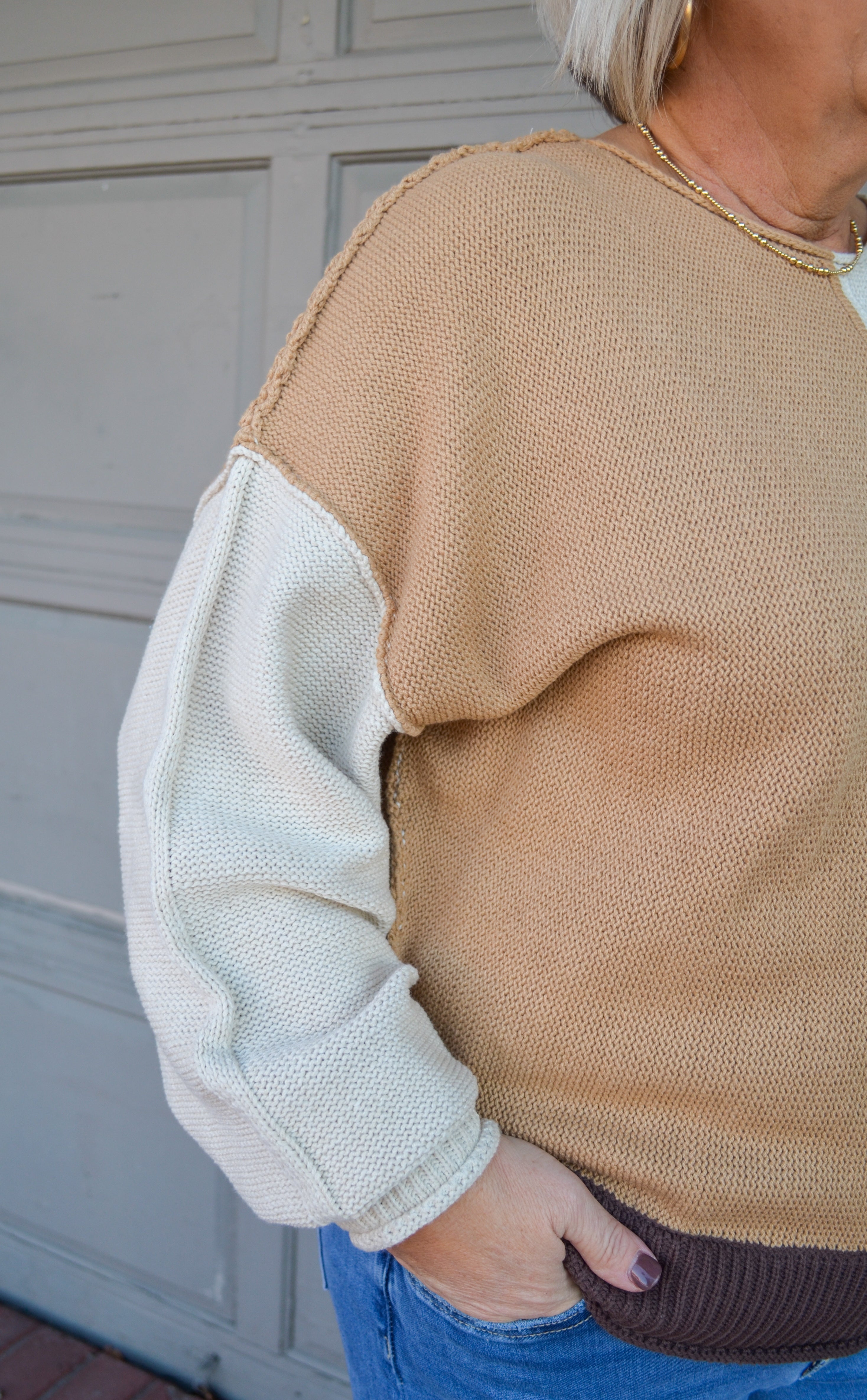 Sweet Surprise Color Block Sweater