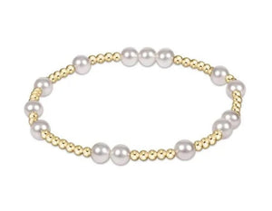 Hope Unwritten 6mm Bead Bracelet Pearl