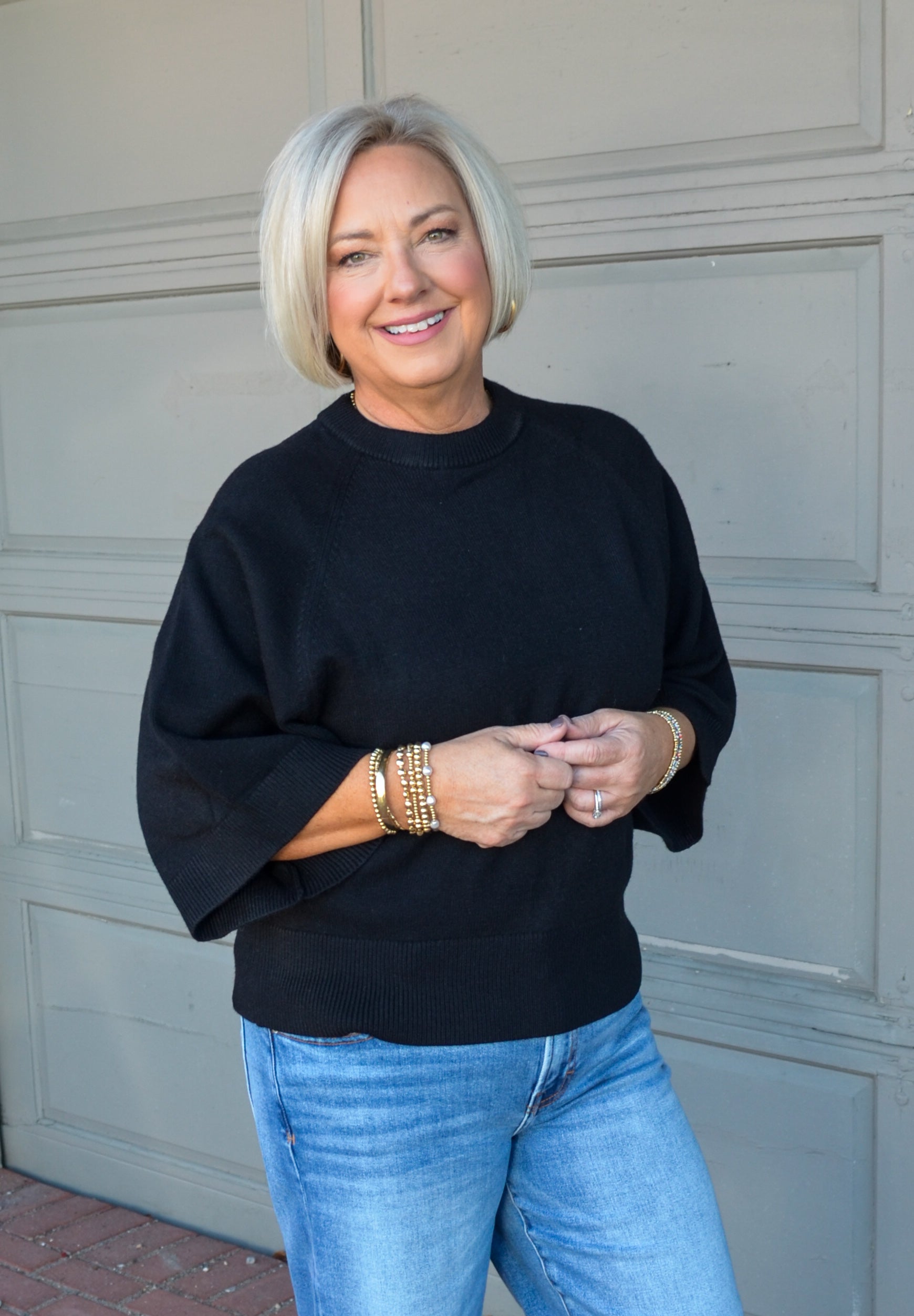 Look My Way Sweater in Black