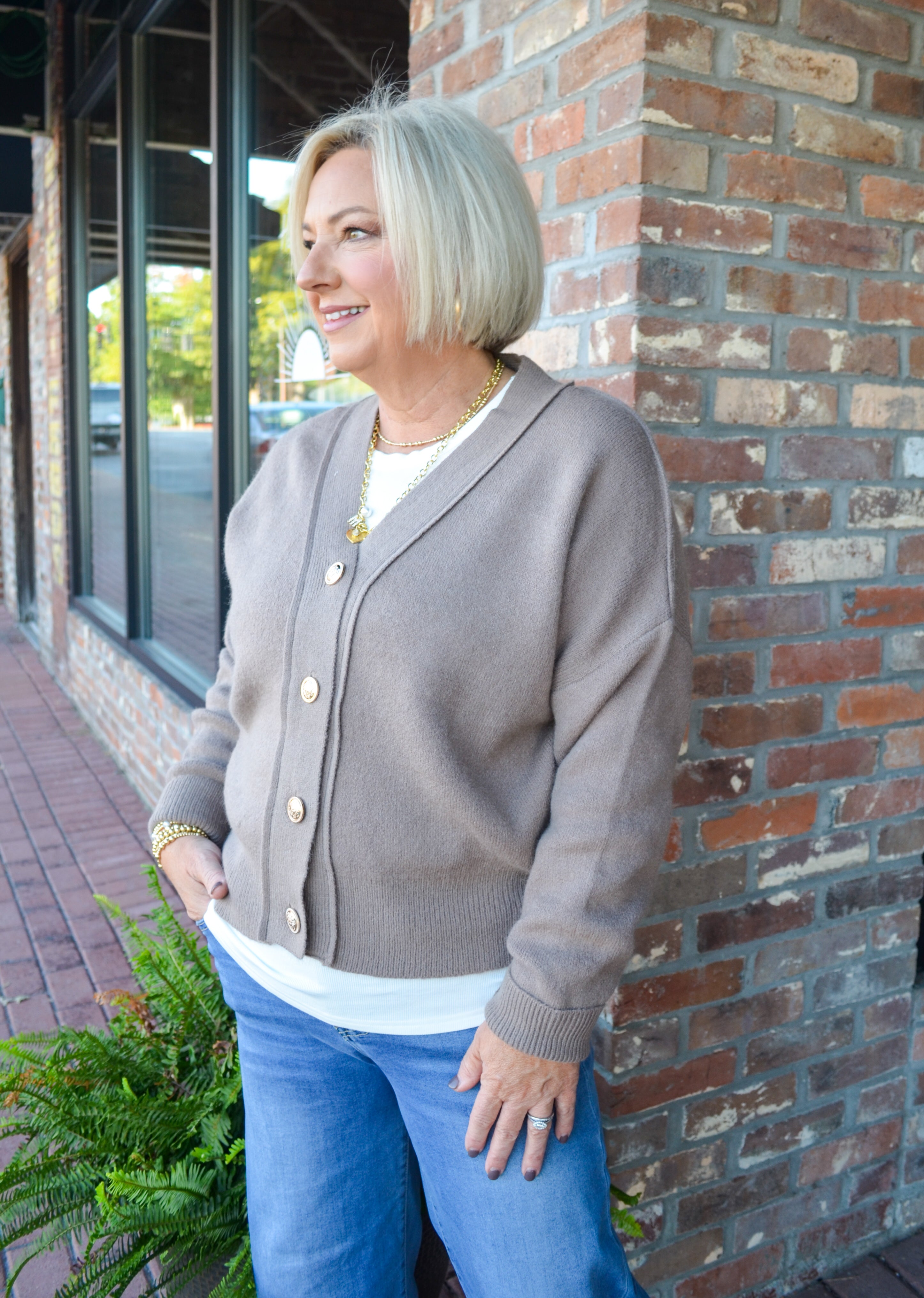 Chic Moment Mocha Cardigan