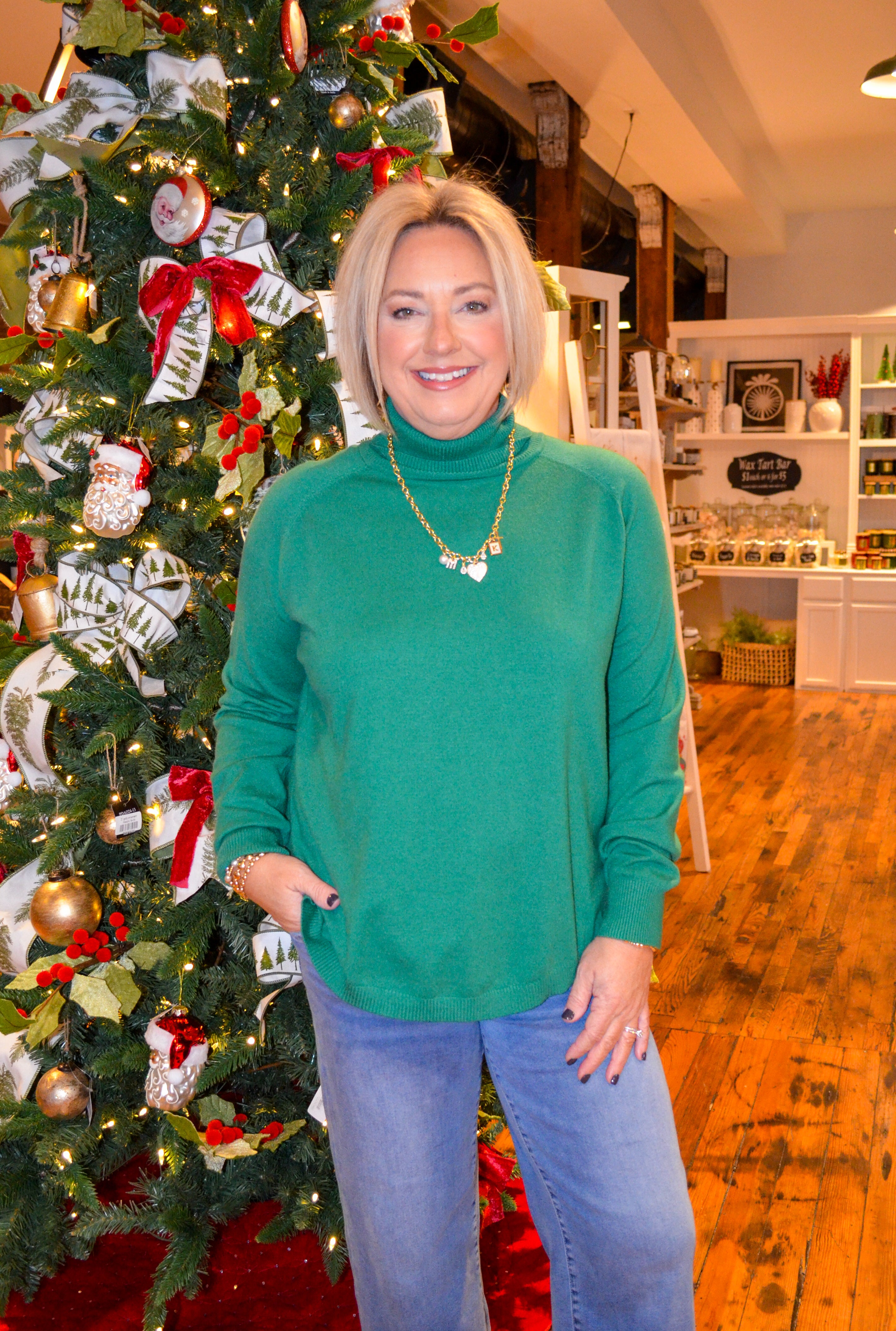 Best Version Sweater in Green