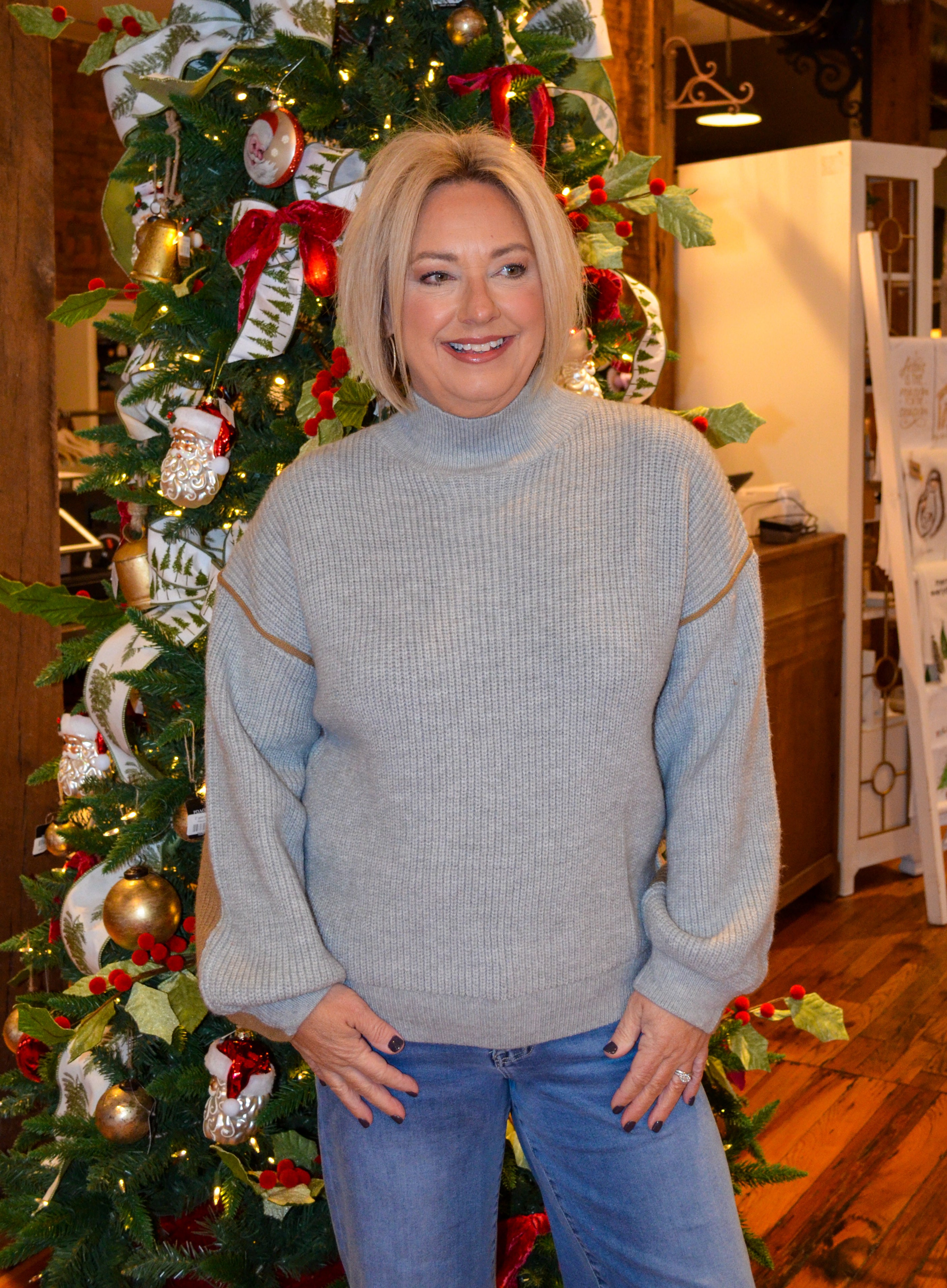 Cozier Than Most Sweater in Gray