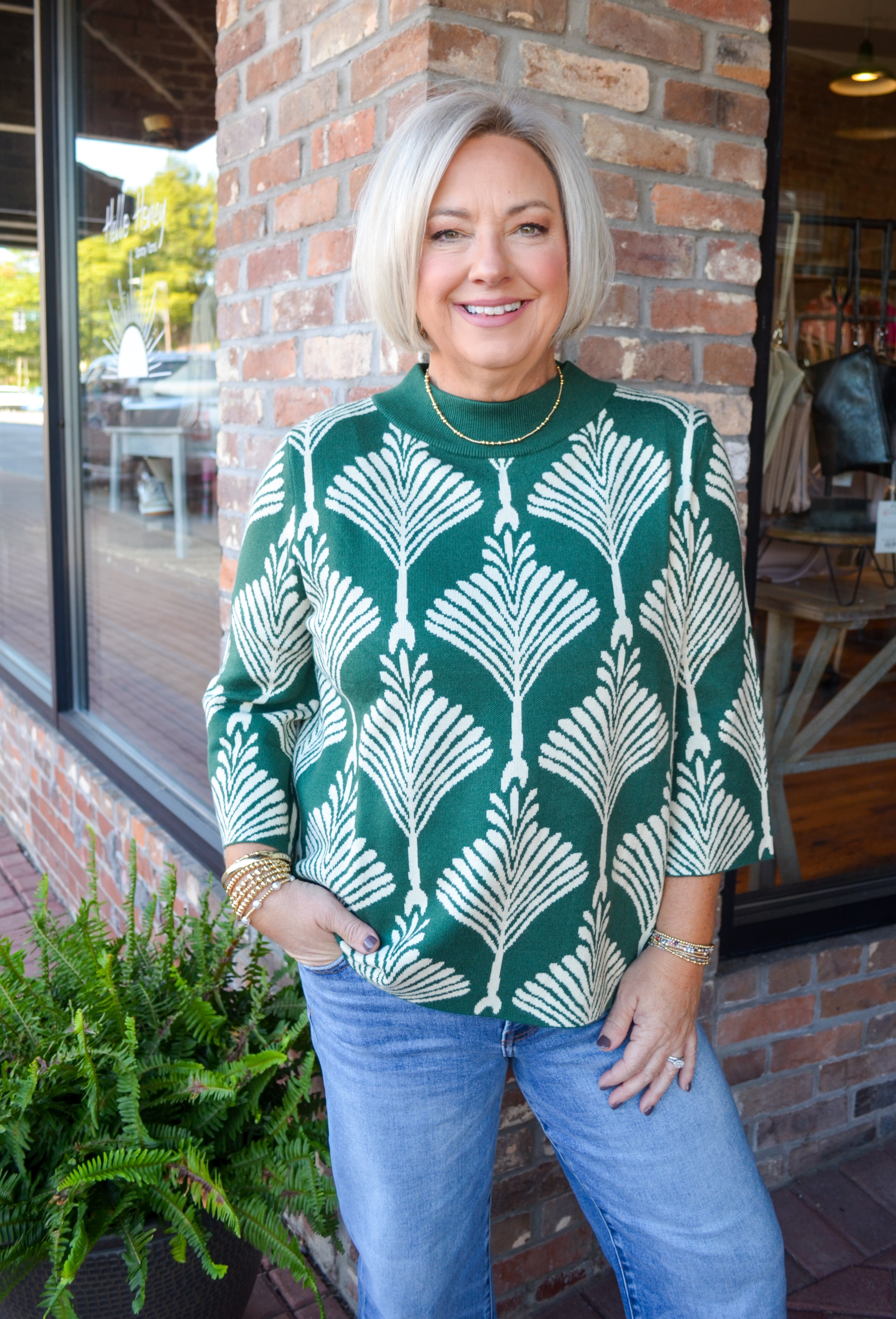 Green Sweet Charmer Sweater
