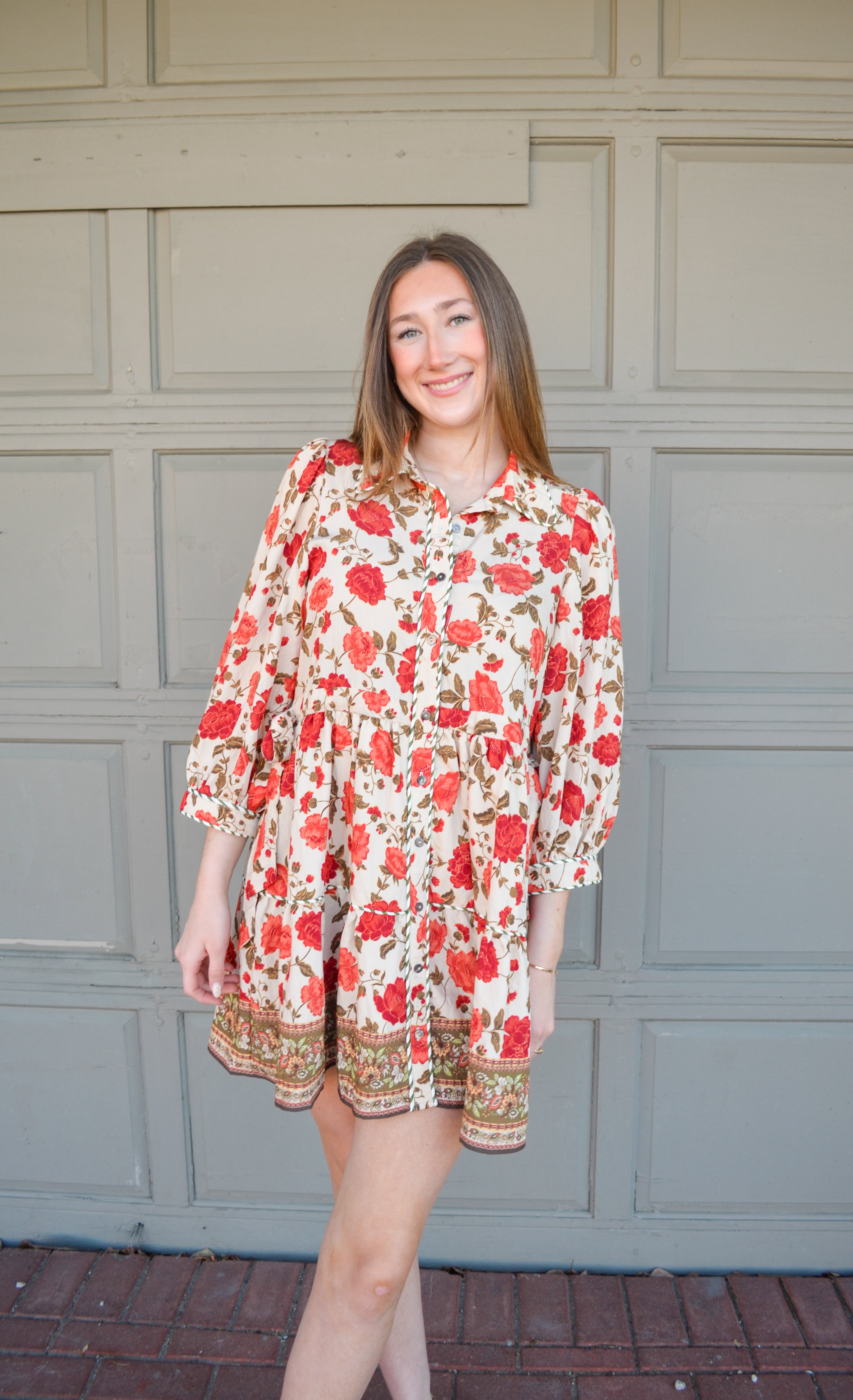 Fall Nights Floral Dress