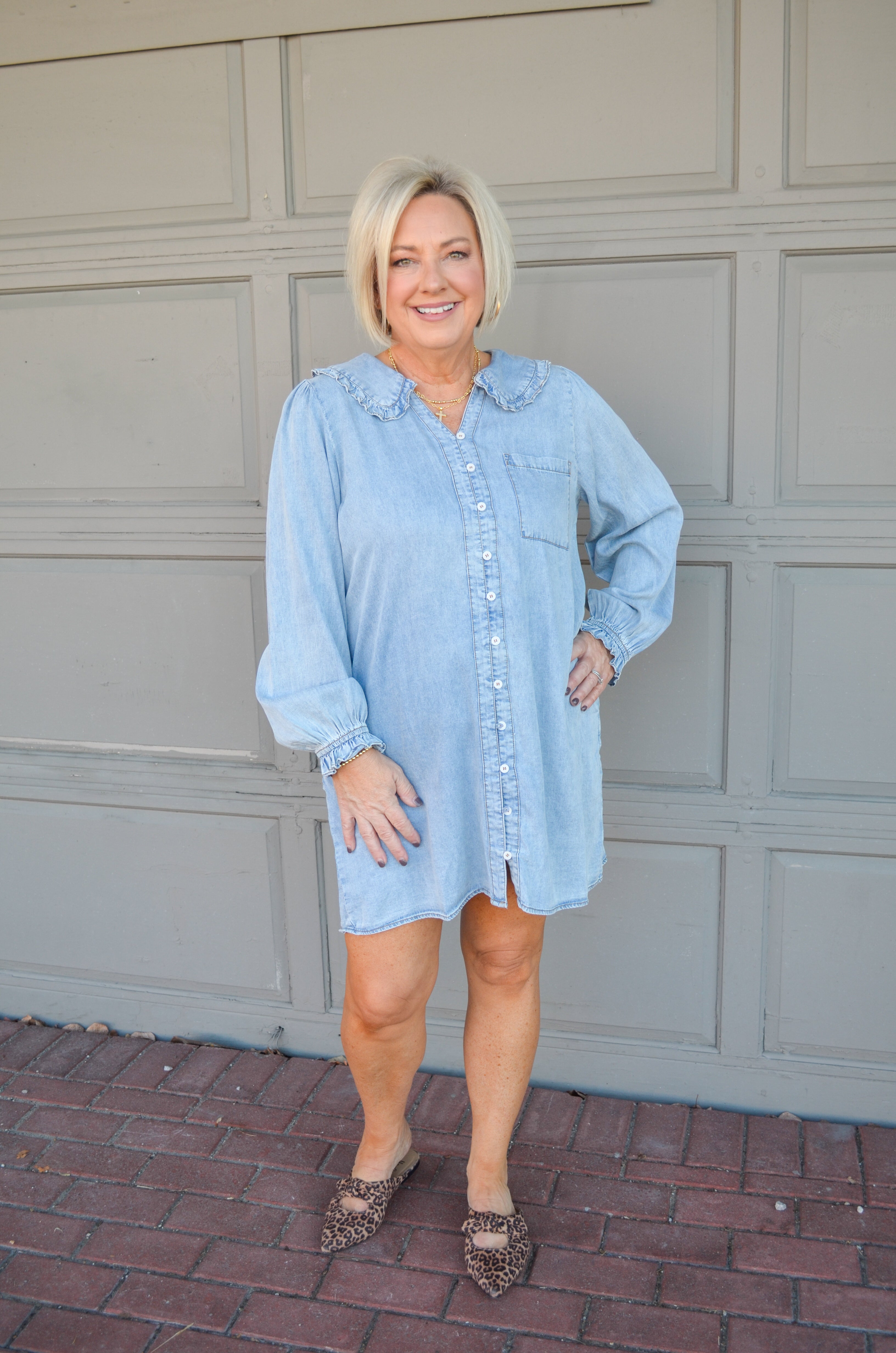 Happy Smiles Denim Dress