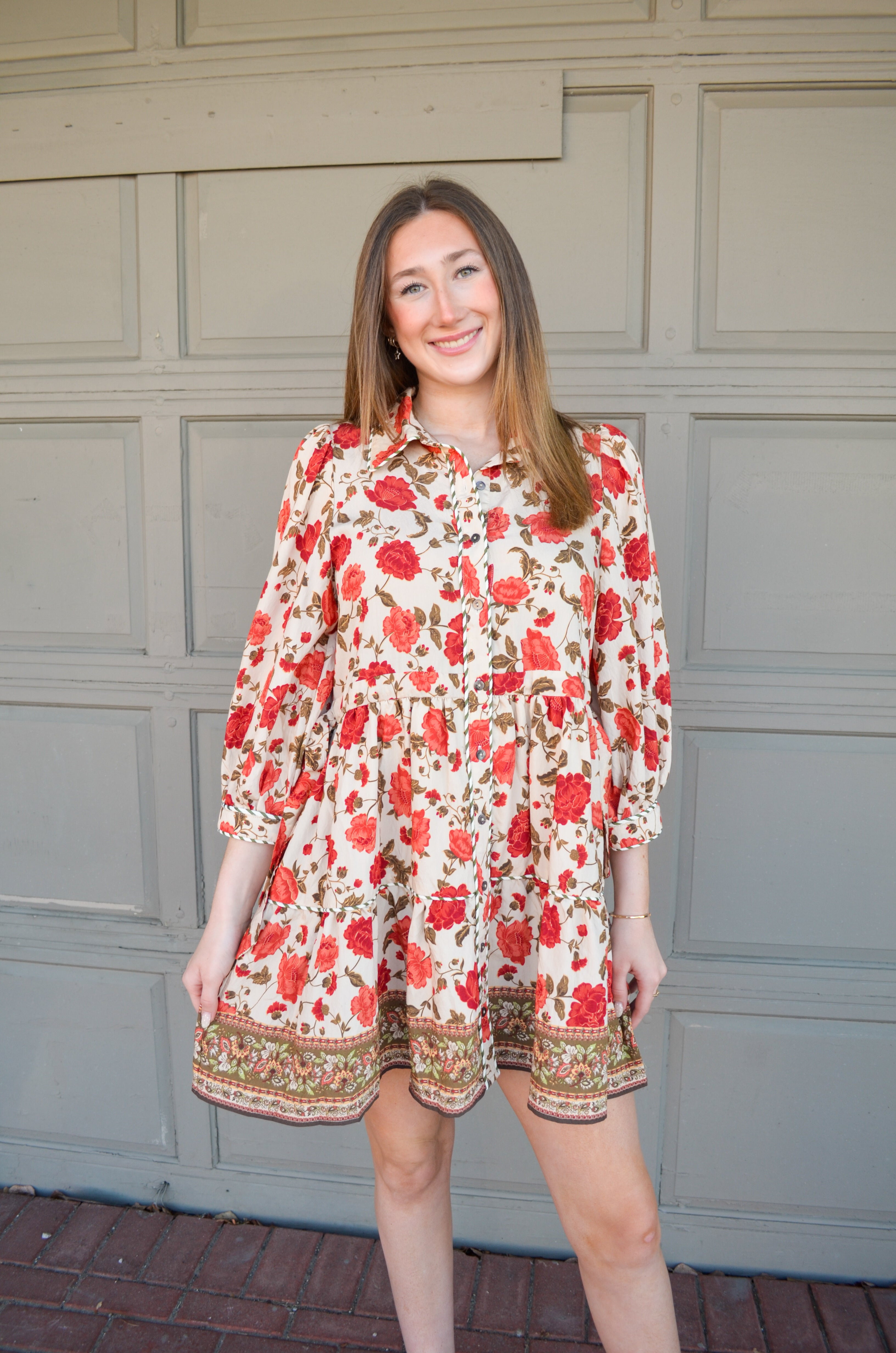 Fall Nights Floral Dress