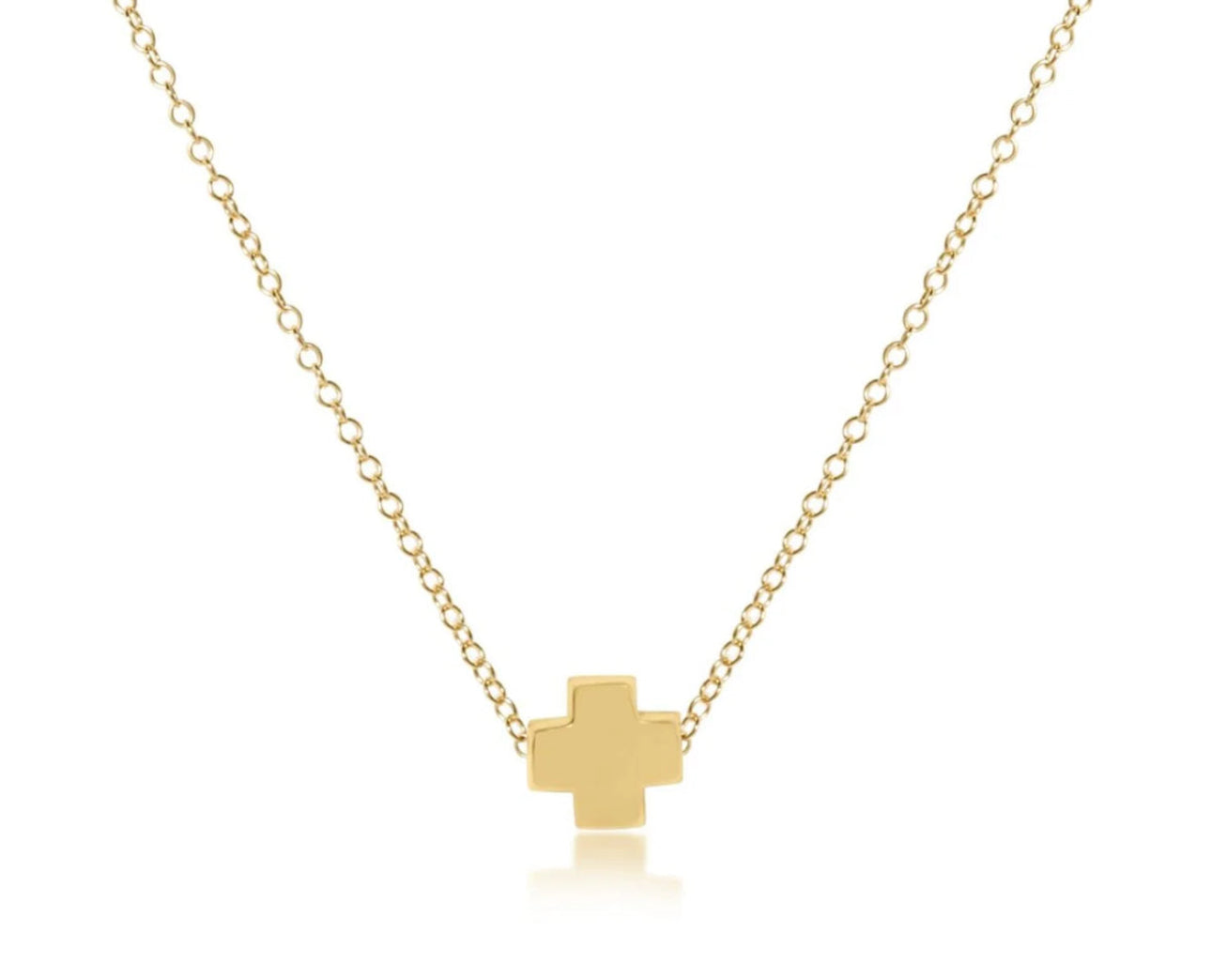 16" Necklace Signature Gold Cross