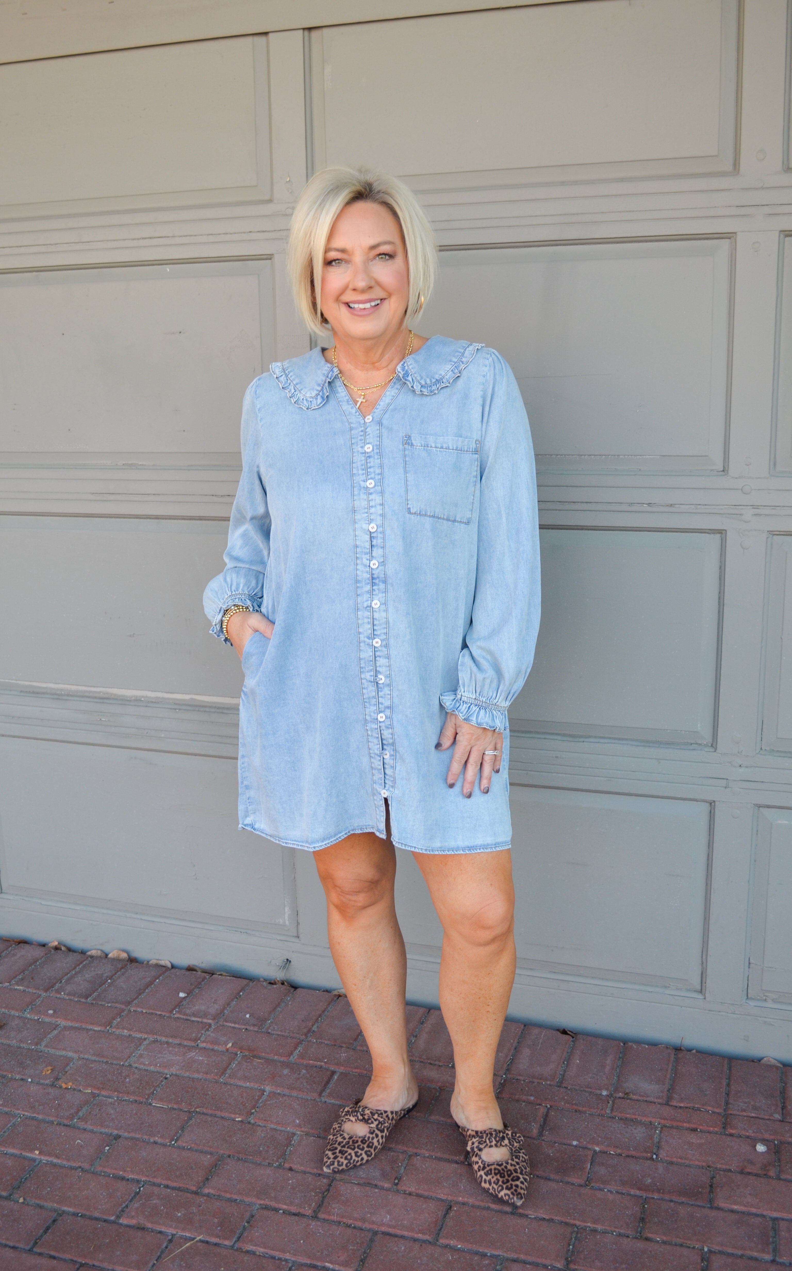 Happy Smiles Denim Dress