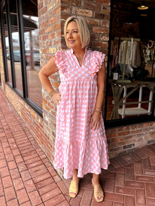 Gingham Dreams Midi Dress