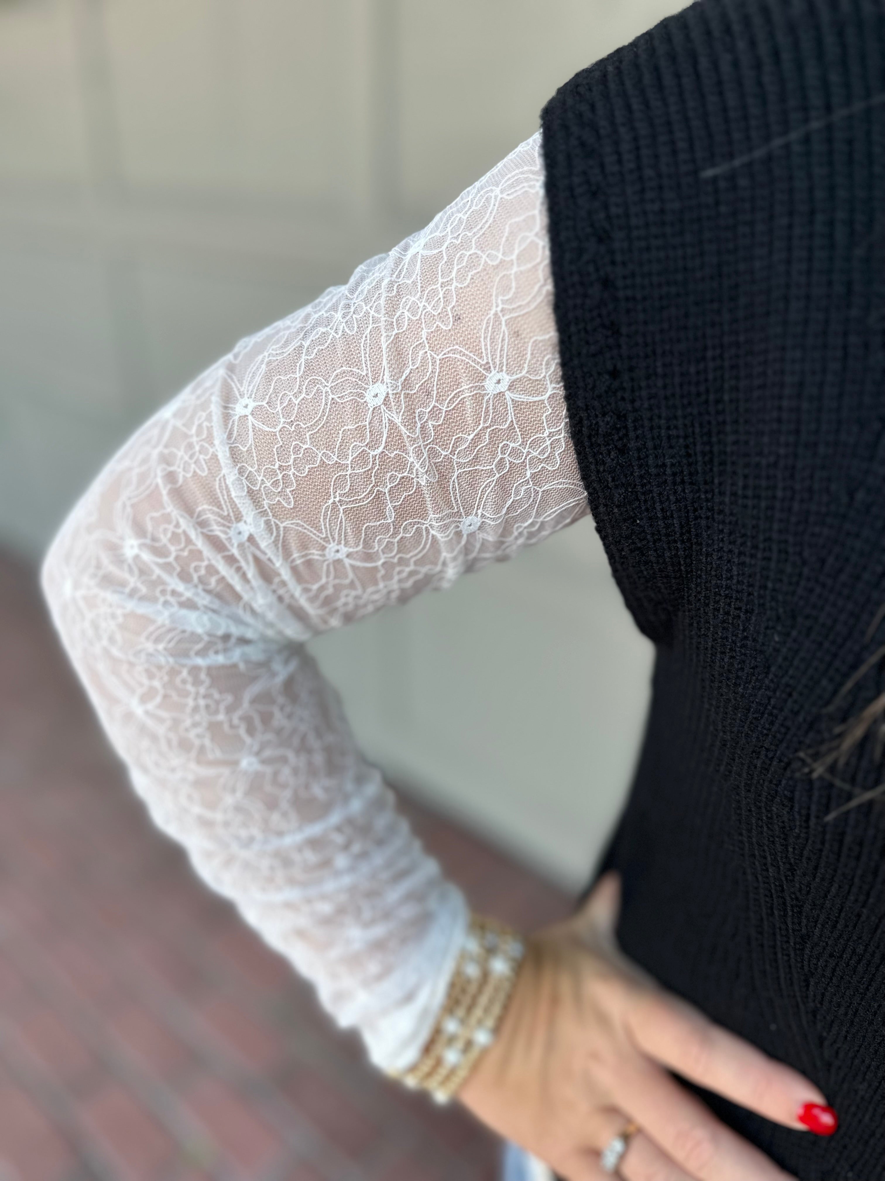 Lace Long Sleeve Tee