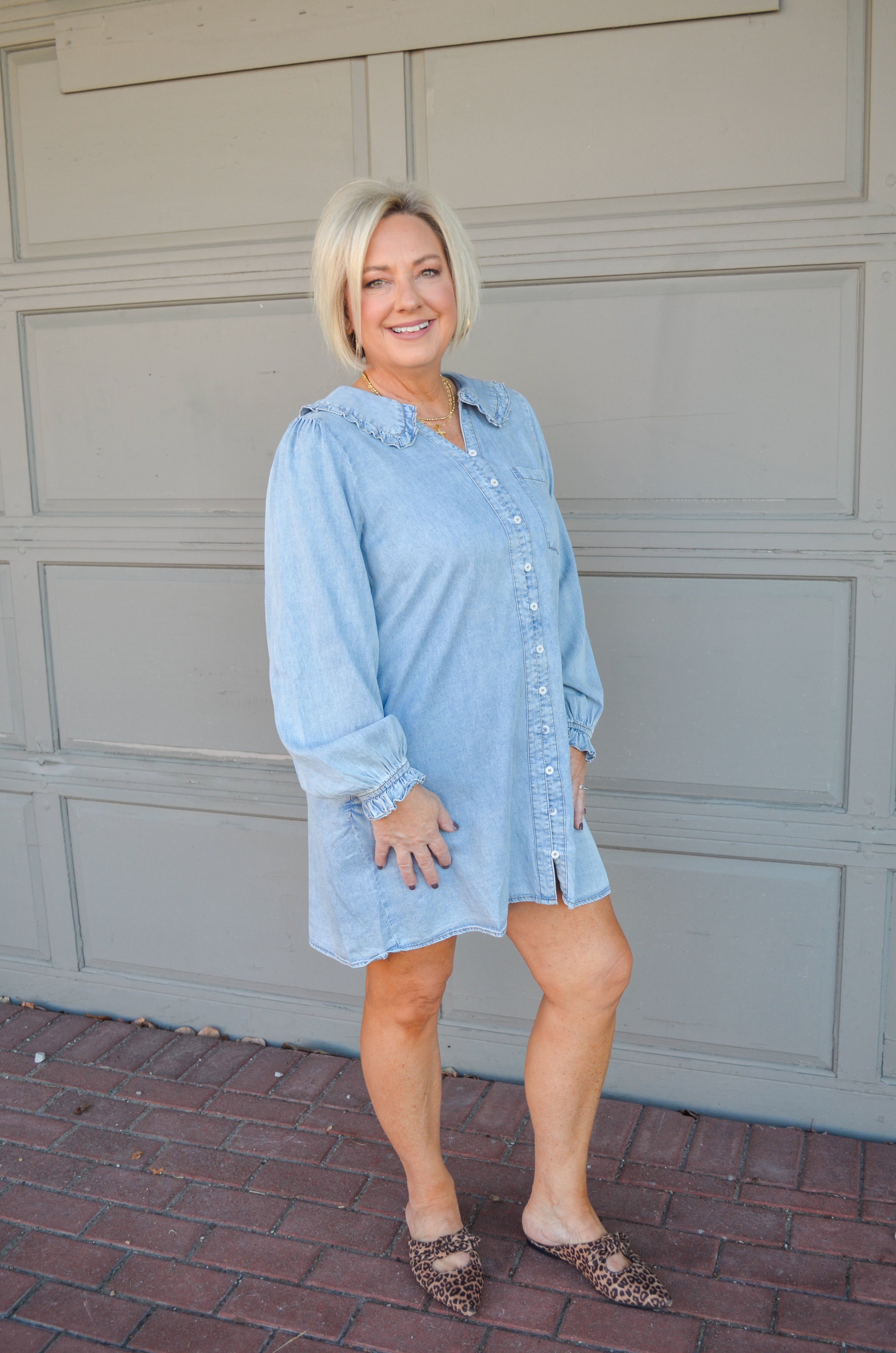 Happy Smiles Denim Dress