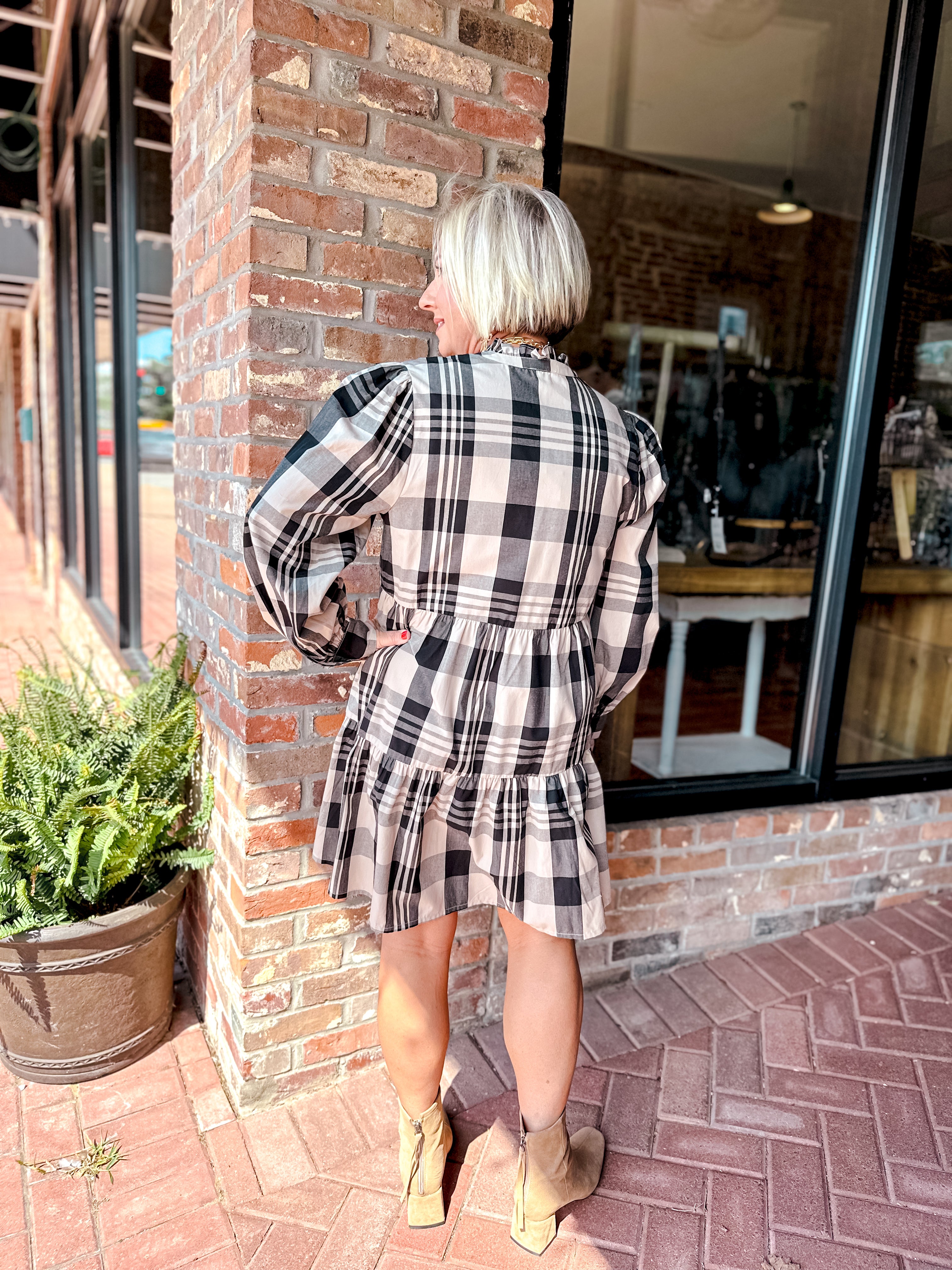 Plaid Days Mud Pie Dress