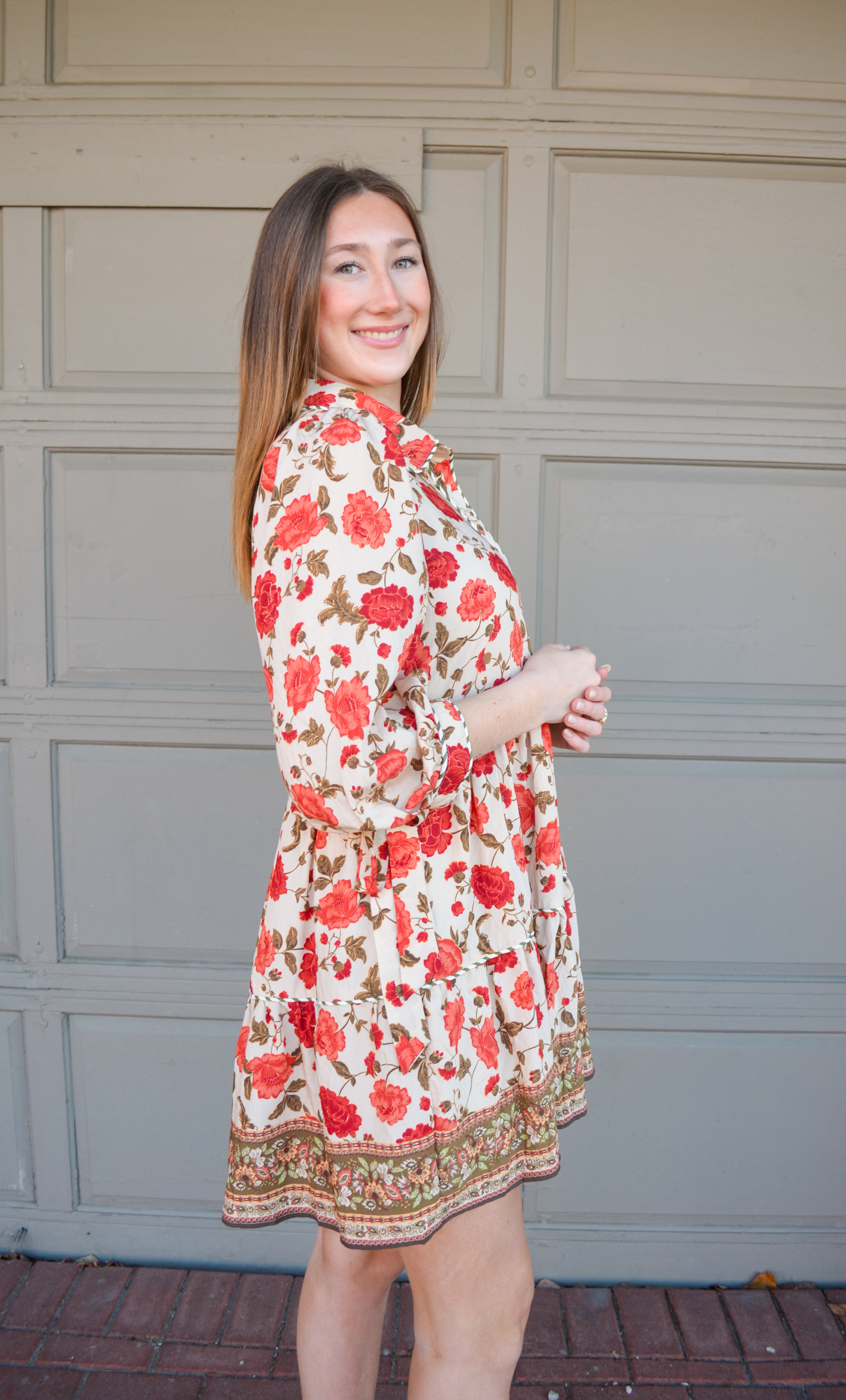 Fall Nights Floral Dress