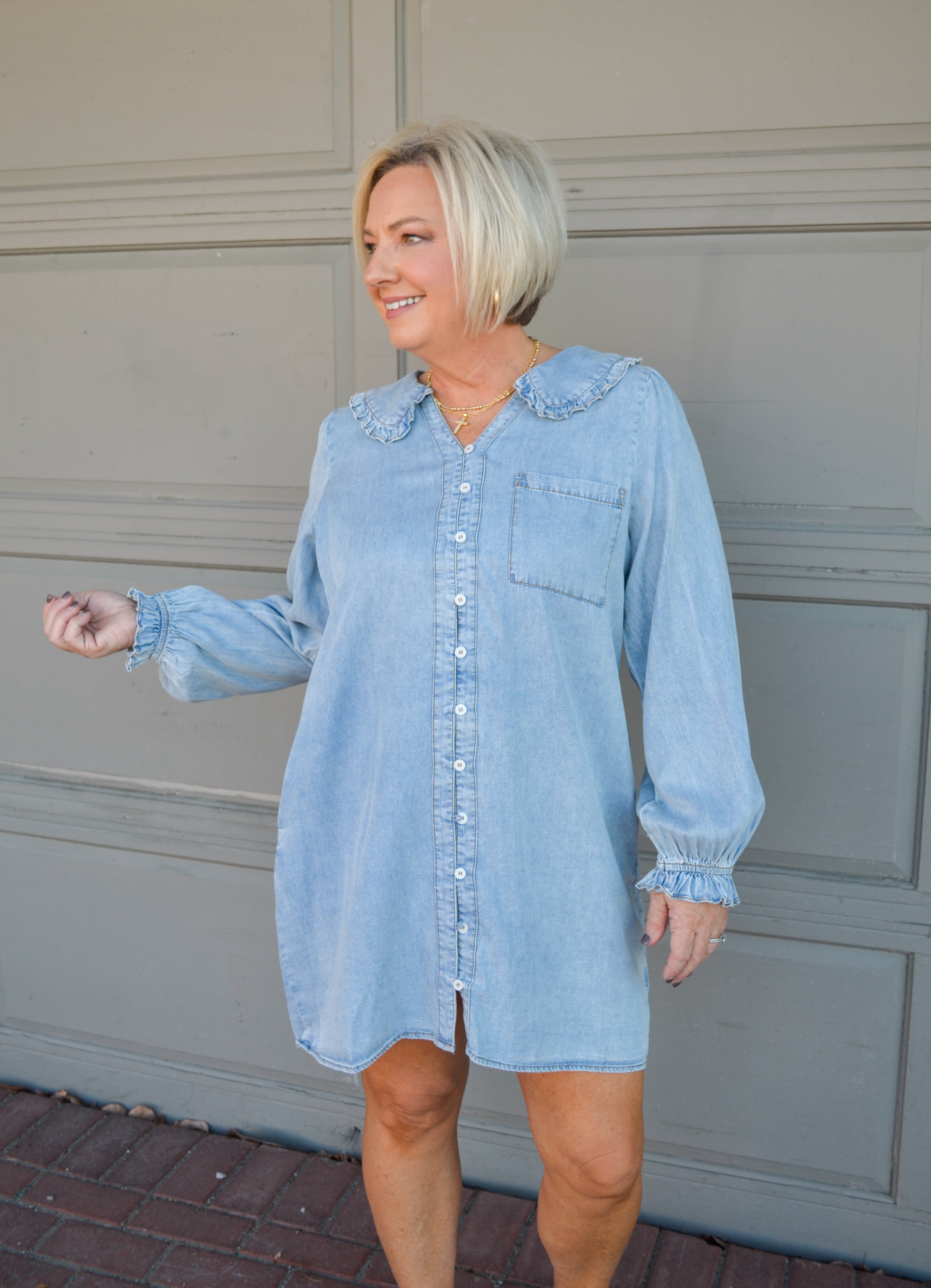 Happy Smiles Denim Dress