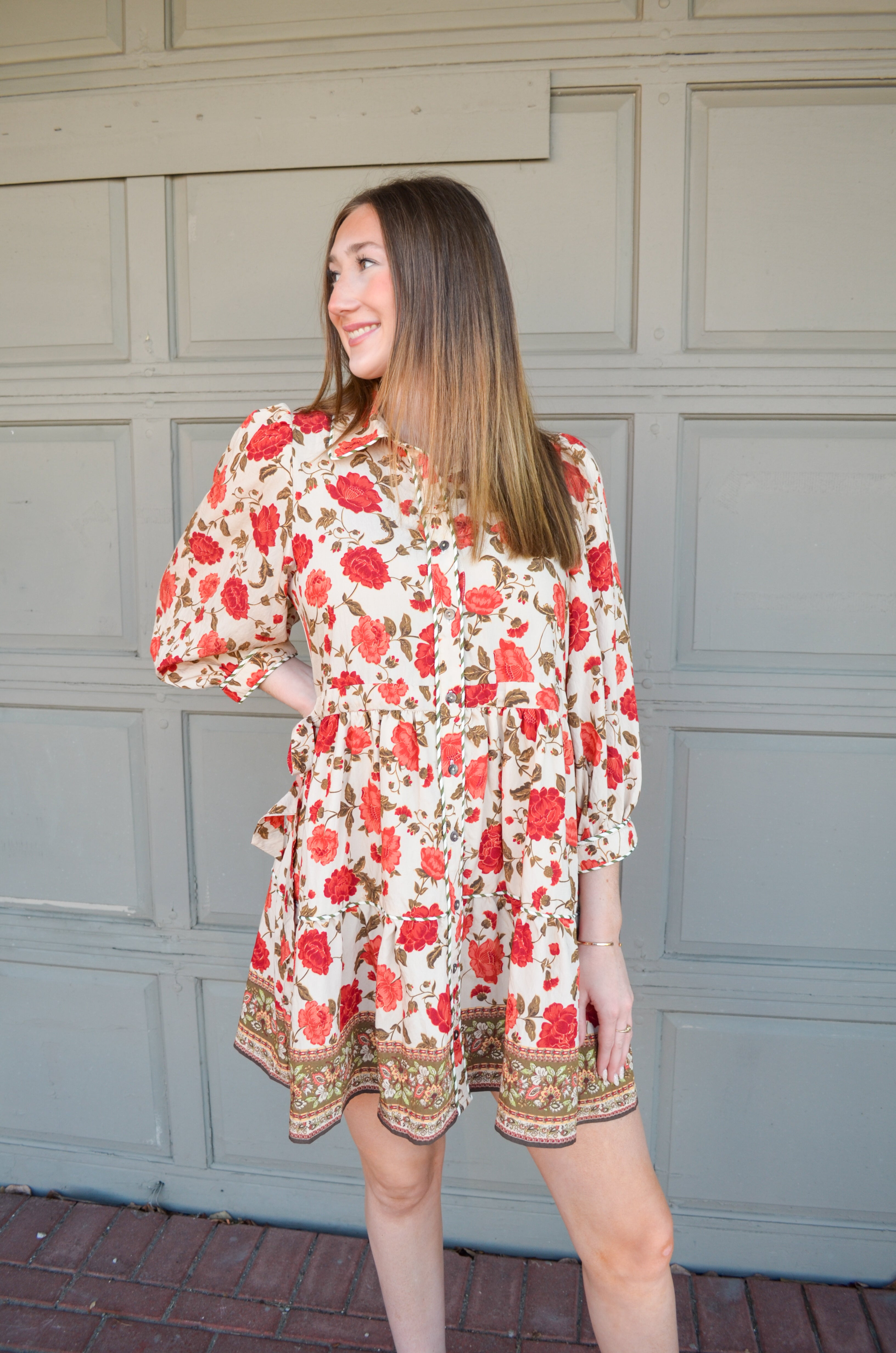 Fall Nights Floral Dress