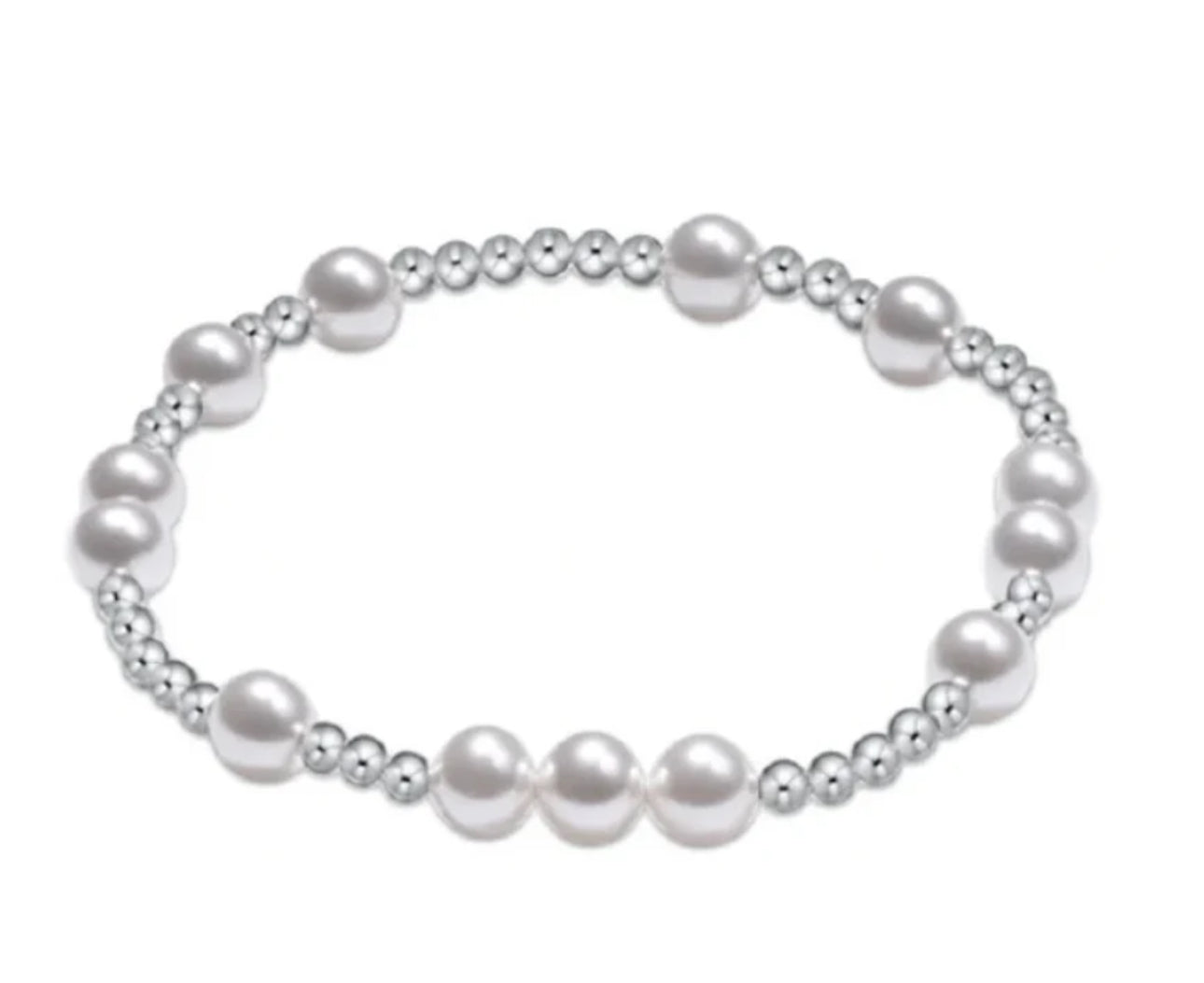 Extends Hope Unwritten Sterling 6mm Bead Bracelet - Pearl