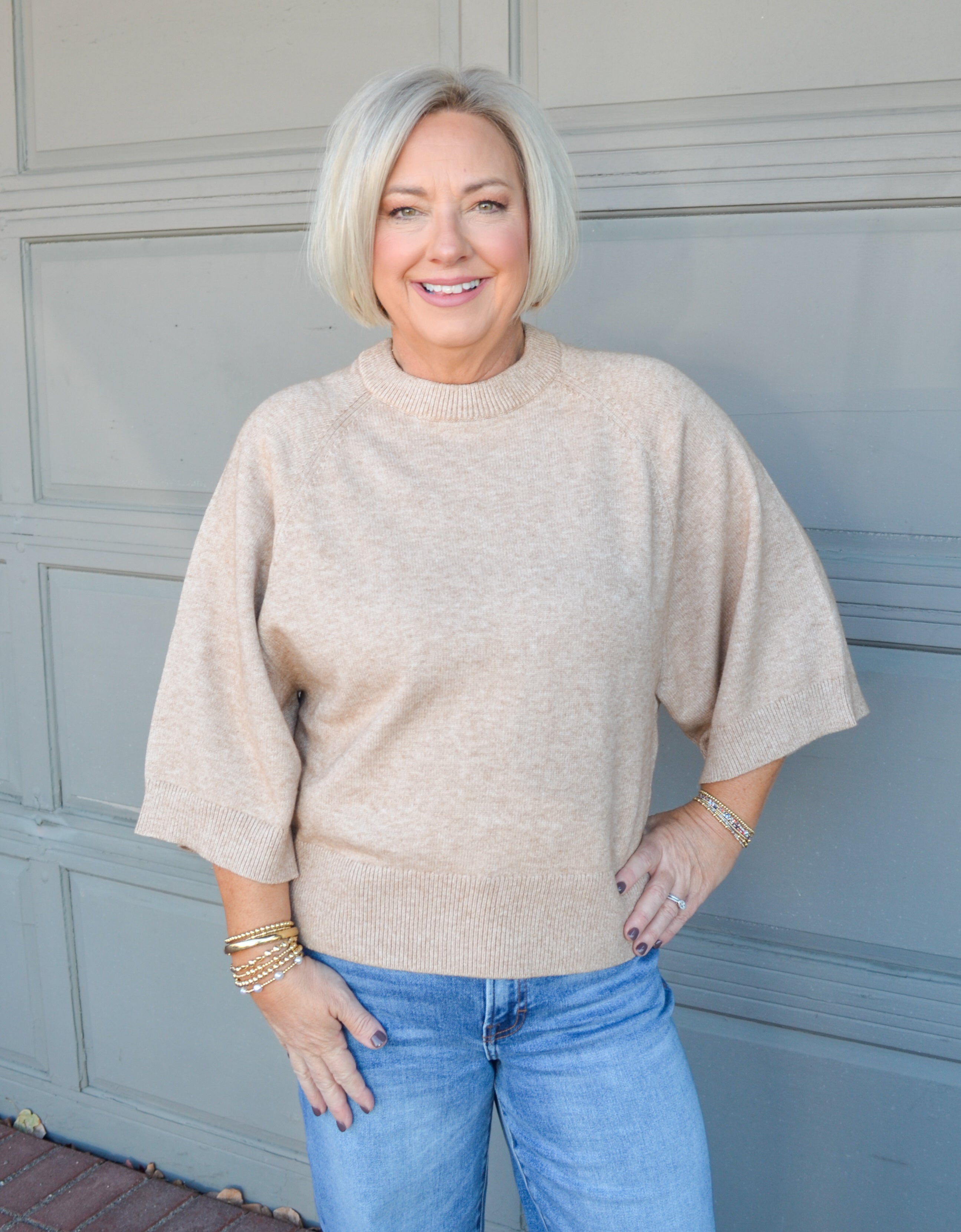 Look My Way Sweater in Oatmeal