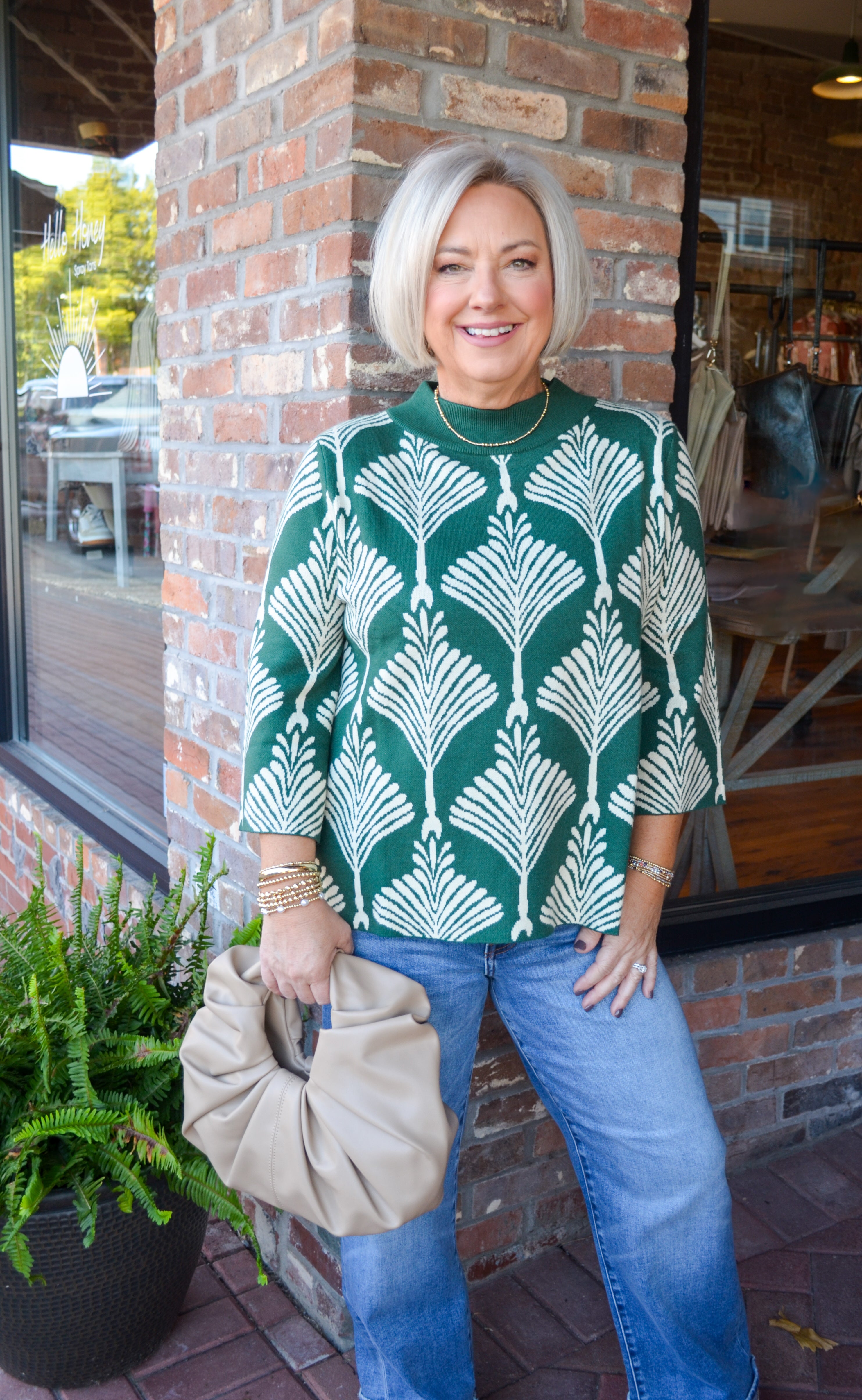 Green Sweet Charmer Sweater