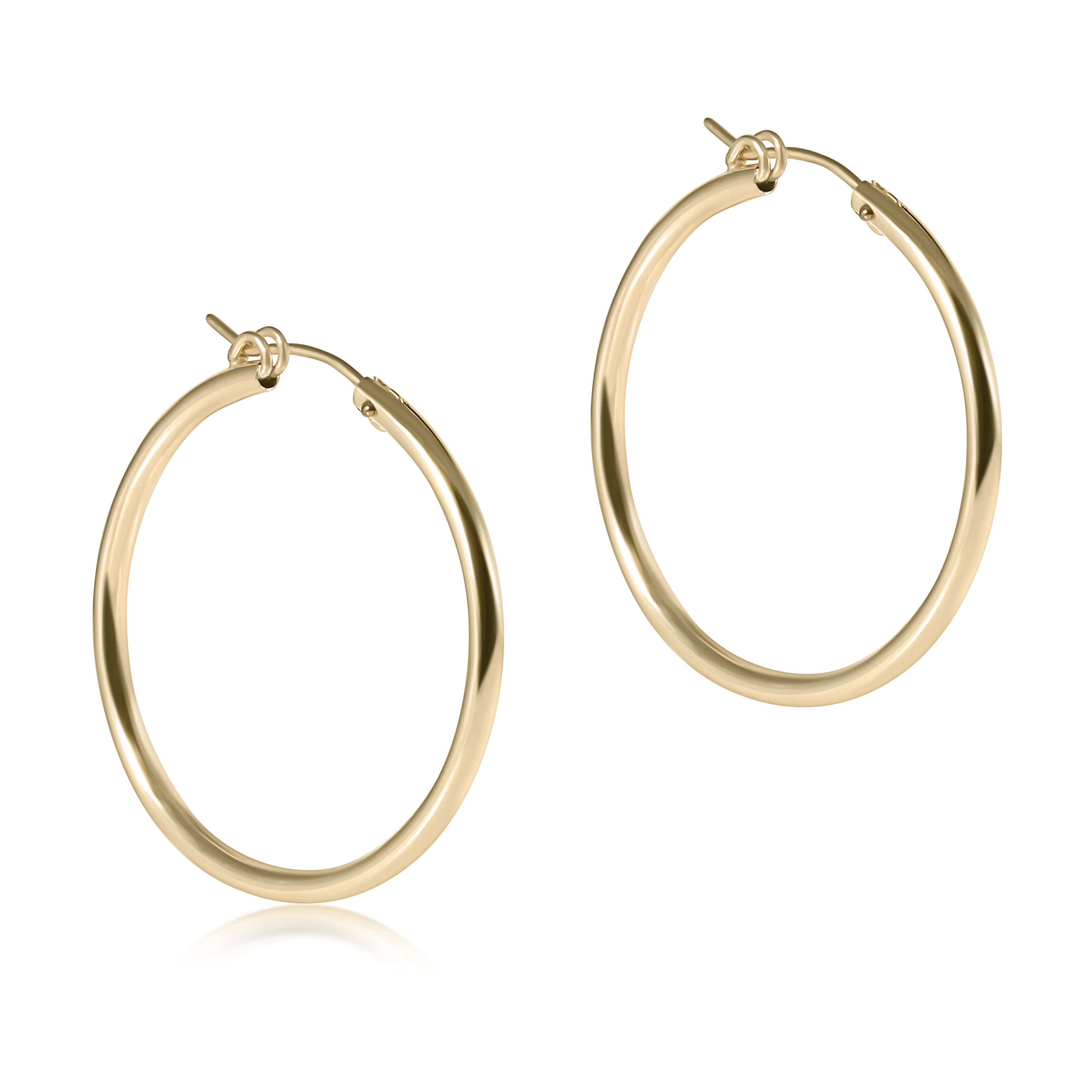 Round Gold 1.25” Hoop - Smooth