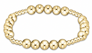 Classic Blissful Pattern 6mm Bead Bracelet